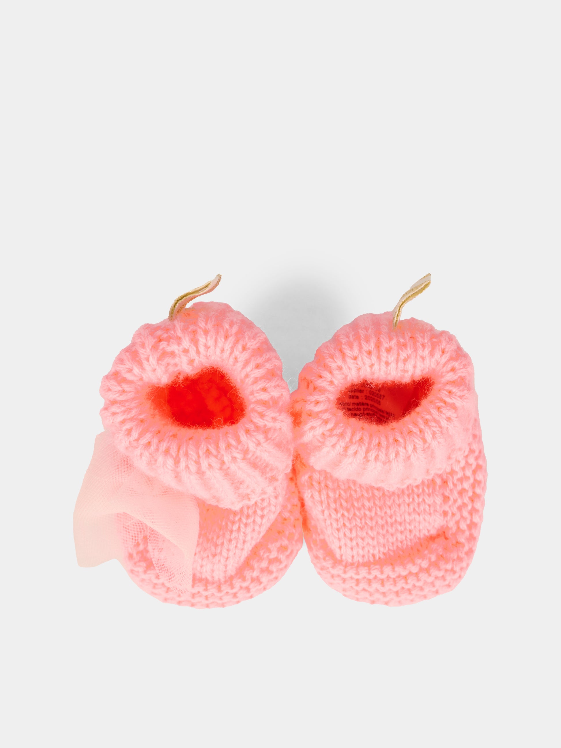 Babbucce rosa per neonata con fiocco,Billieblush,U21646 408