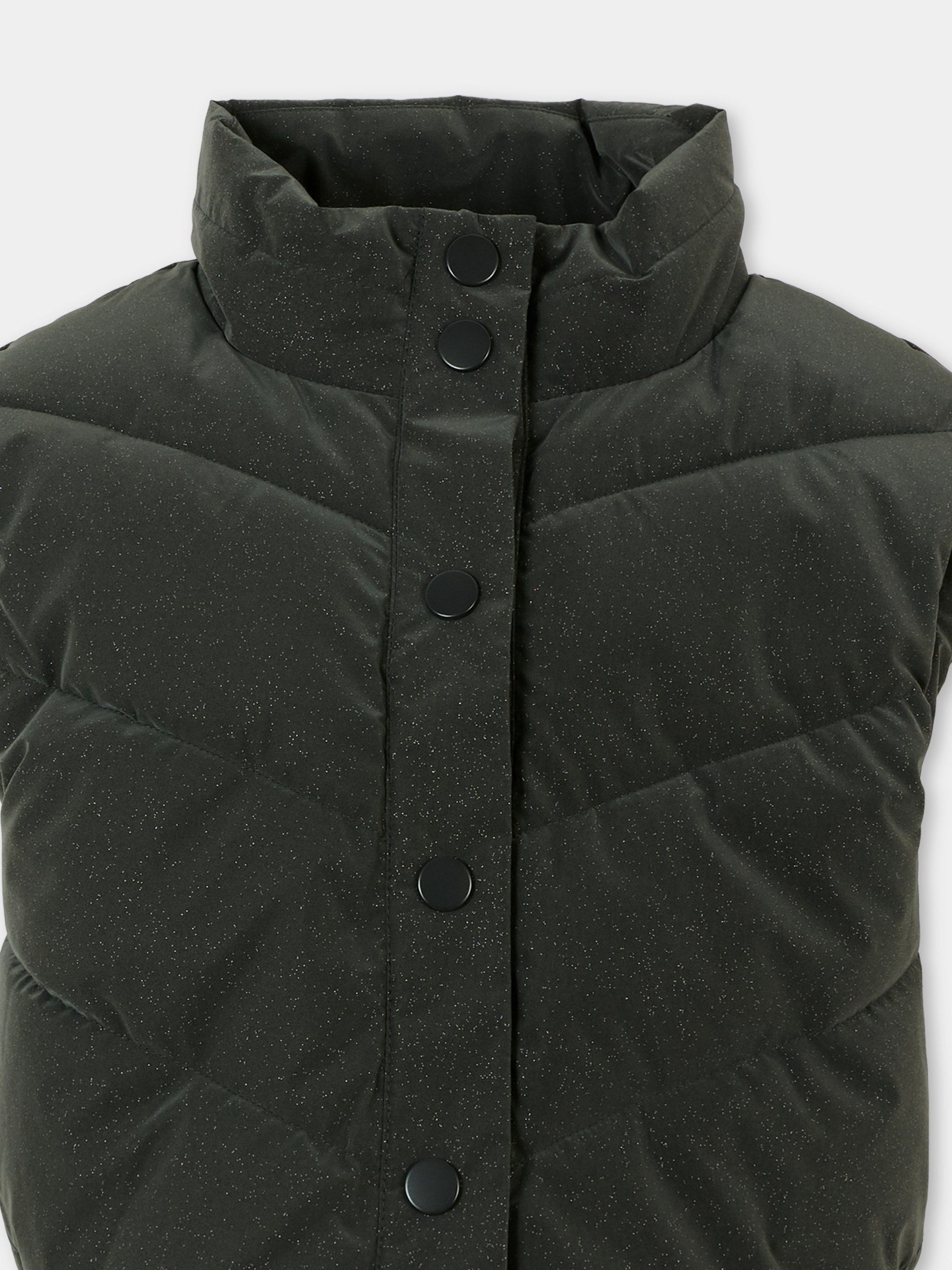 Gilet nero per bambina con lurex,Billieblush,U21208 062