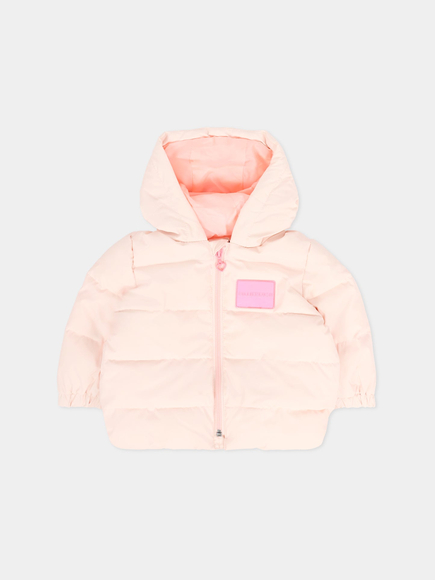 Piumino rosa per neonata con fiocco,Billieblush,U21247 47V