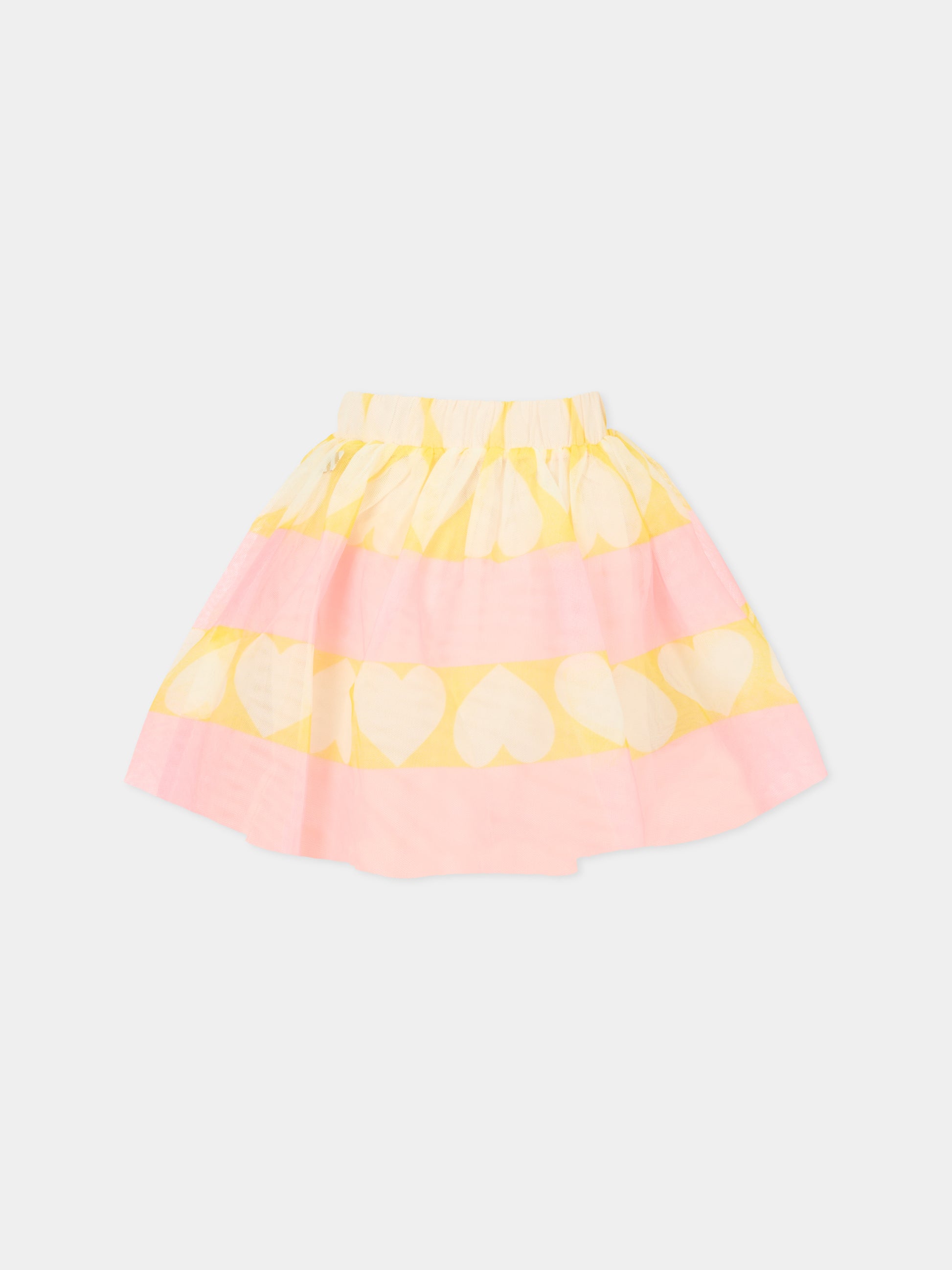 Gonna rosa per bambina con cuori,Billieblush,U21316 408