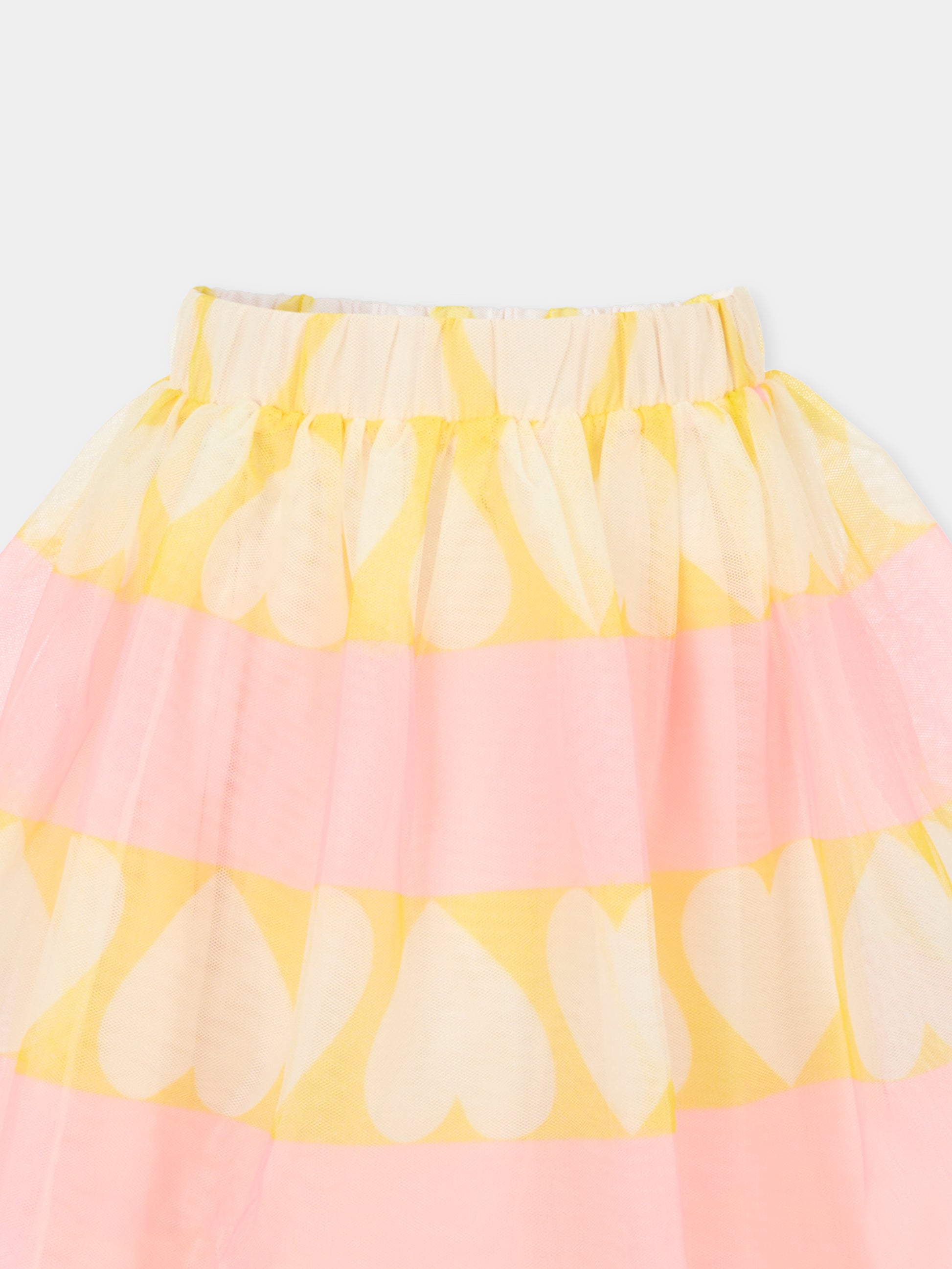 Gonna rosa per bambina con cuori,Billieblush,U21316 408