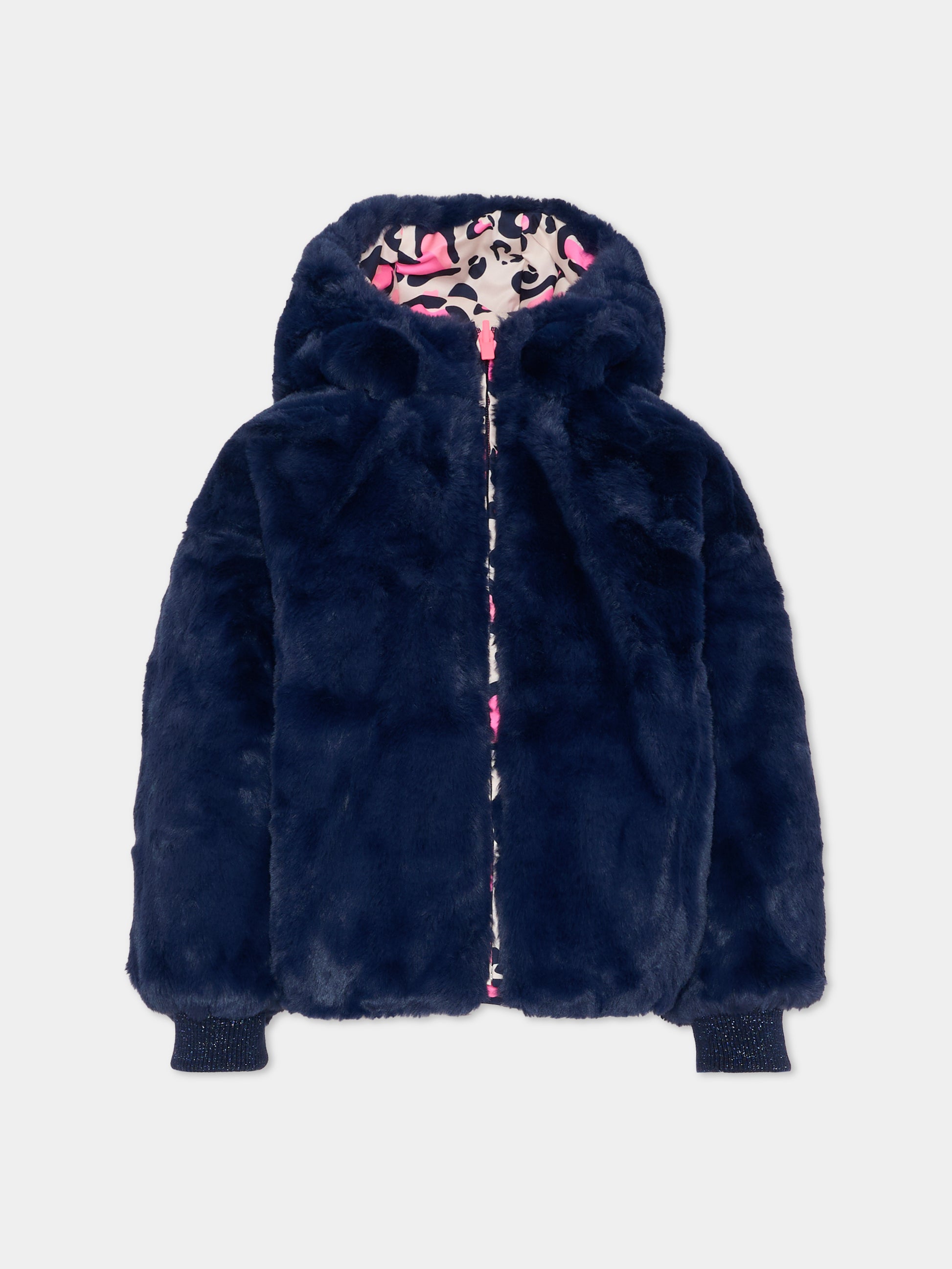 Pimino rosa reversibile per bambina con stampa cuori,Billieblush,U21355 47V