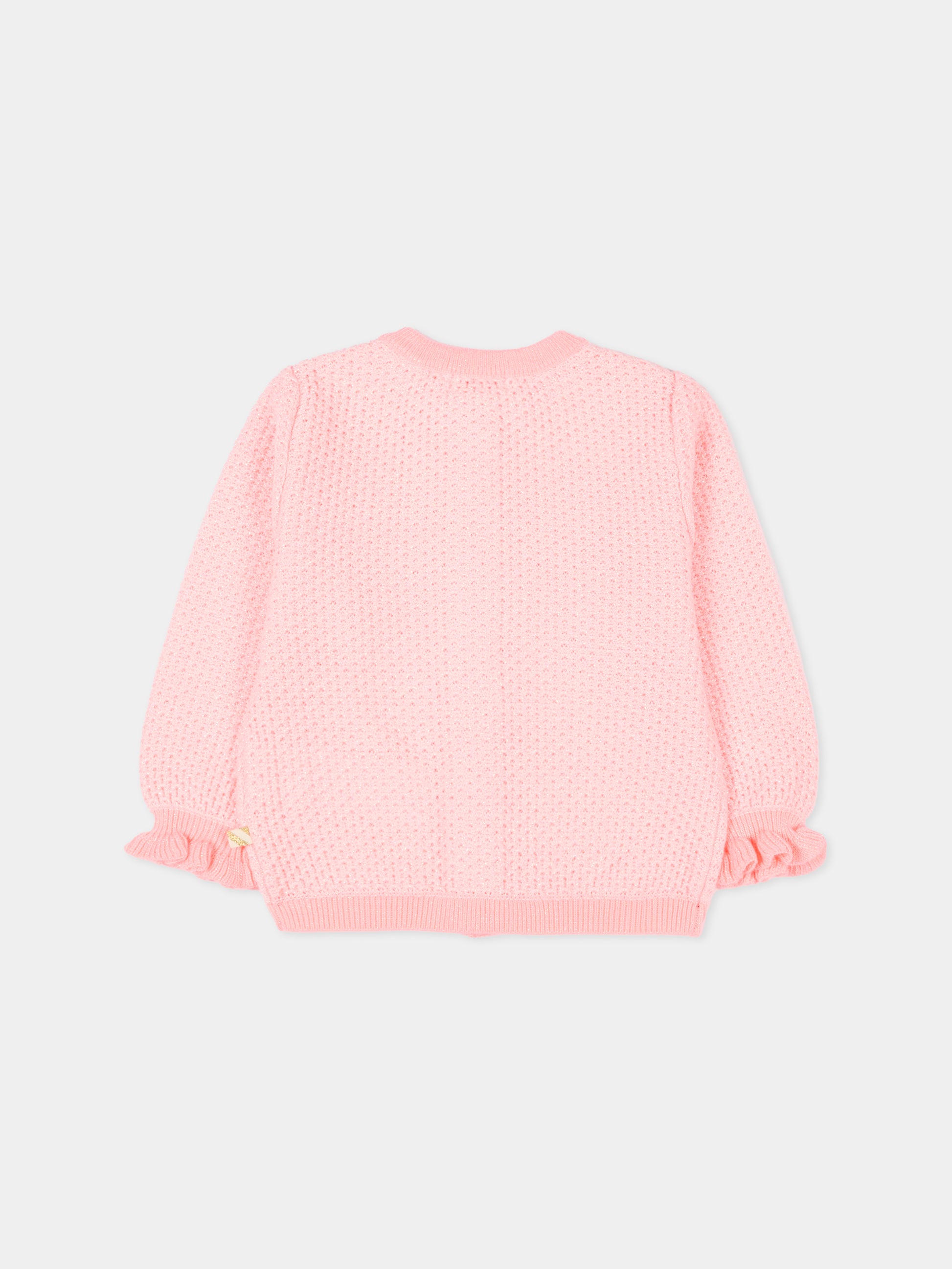 Cardigan rosa per neonata,Billieblush,U21435 408
