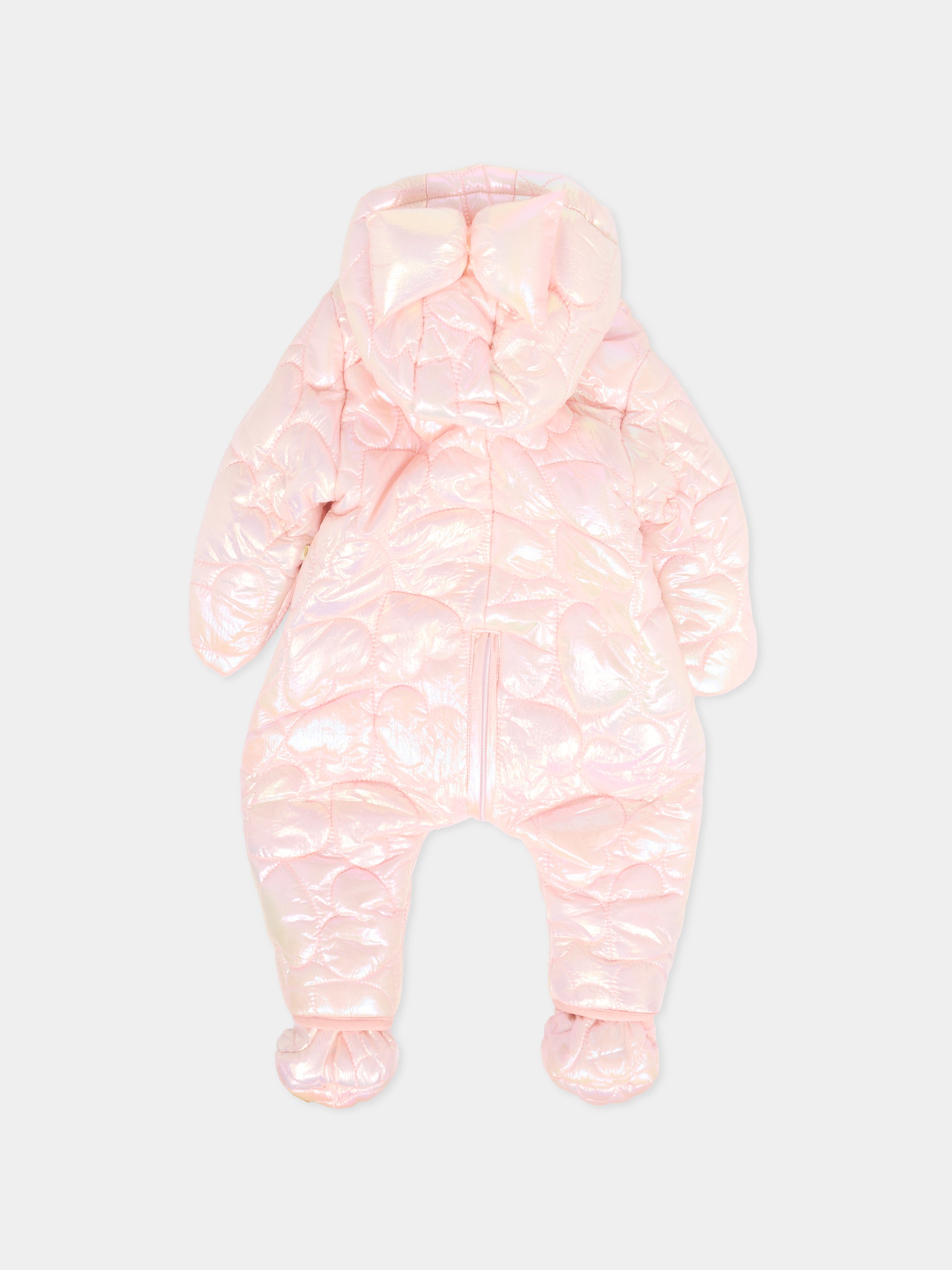 Piumino rosa per neonata con fiocco,Billieblush,U21439 450