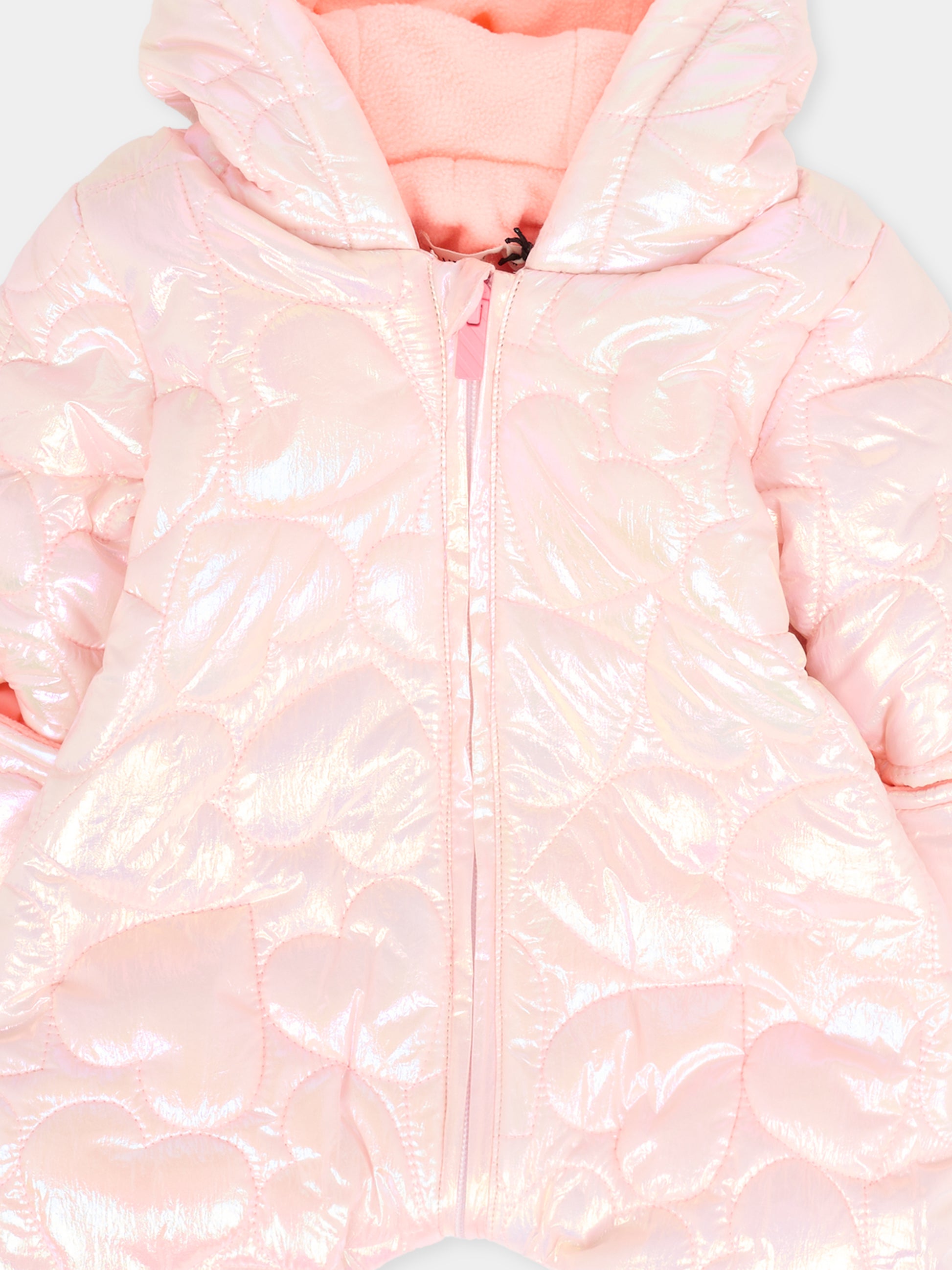 Piumino rosa per neonata con fiocco,Billieblush,U21439 450