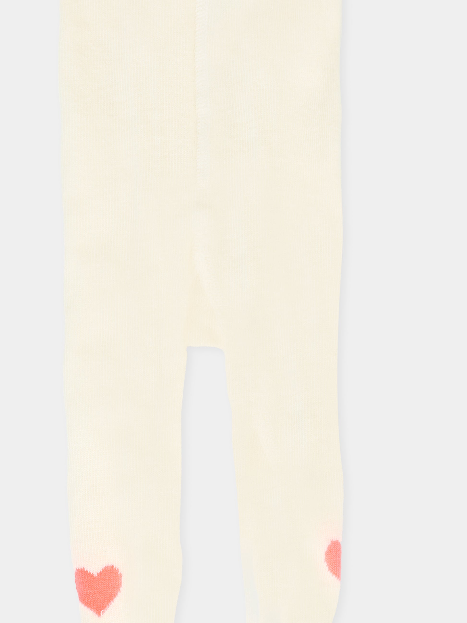 Collant avorio per neonata con cuori,Billieblush,U21487 121