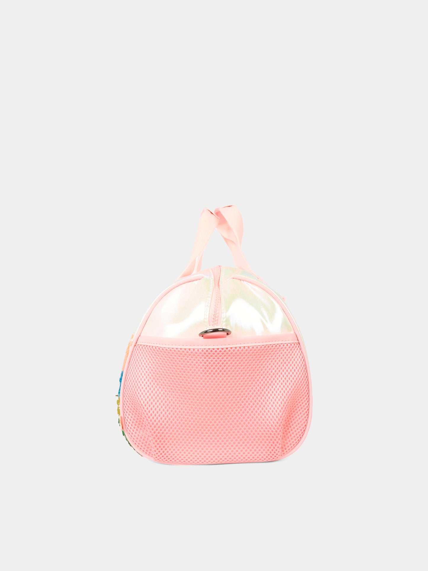 Borsa bowling rosa per bambina con arcobaleno,Billieblush,U21544 111