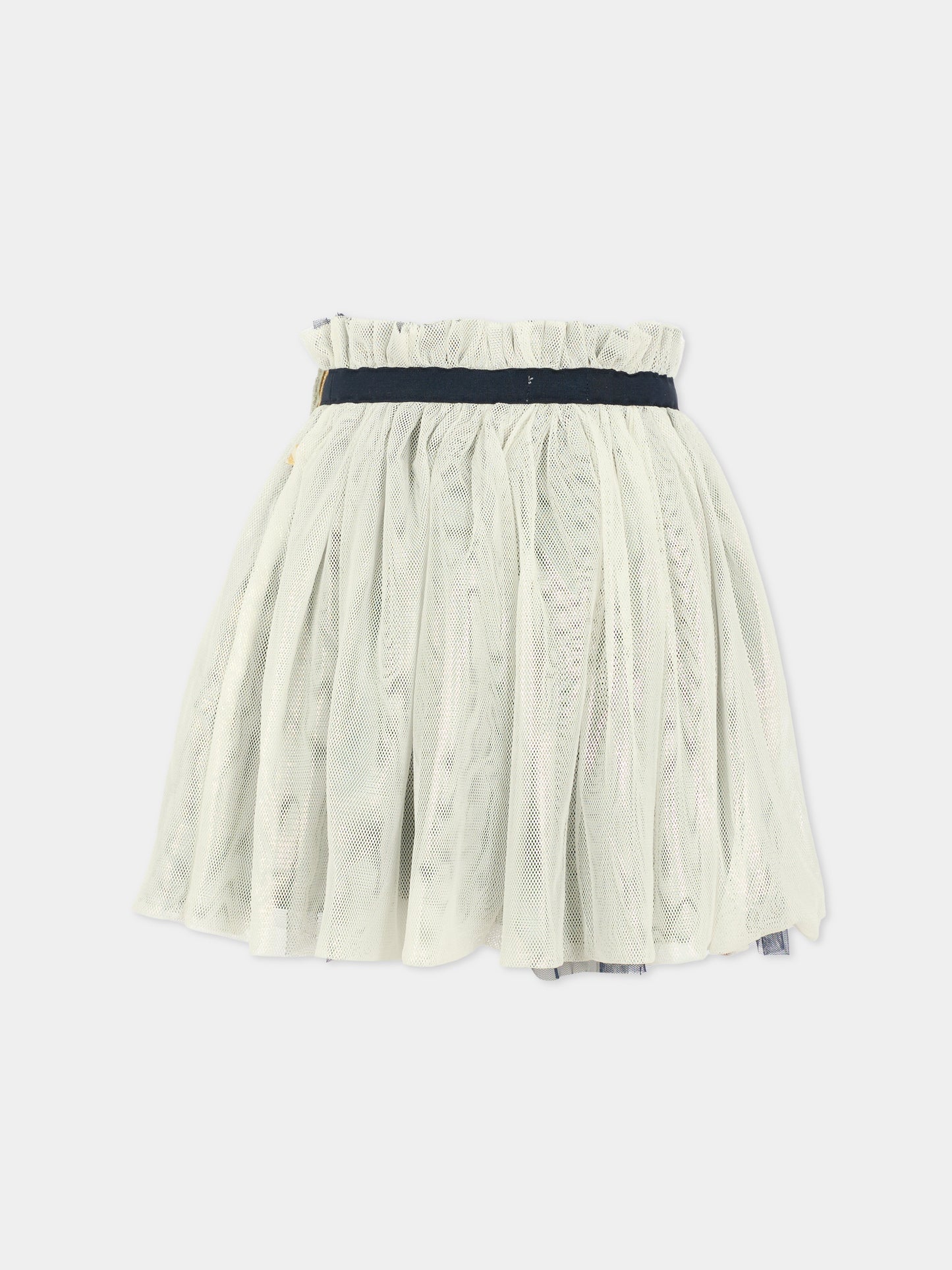 Gonna blu per bambina con scritta,Billieblush,U21587 85T