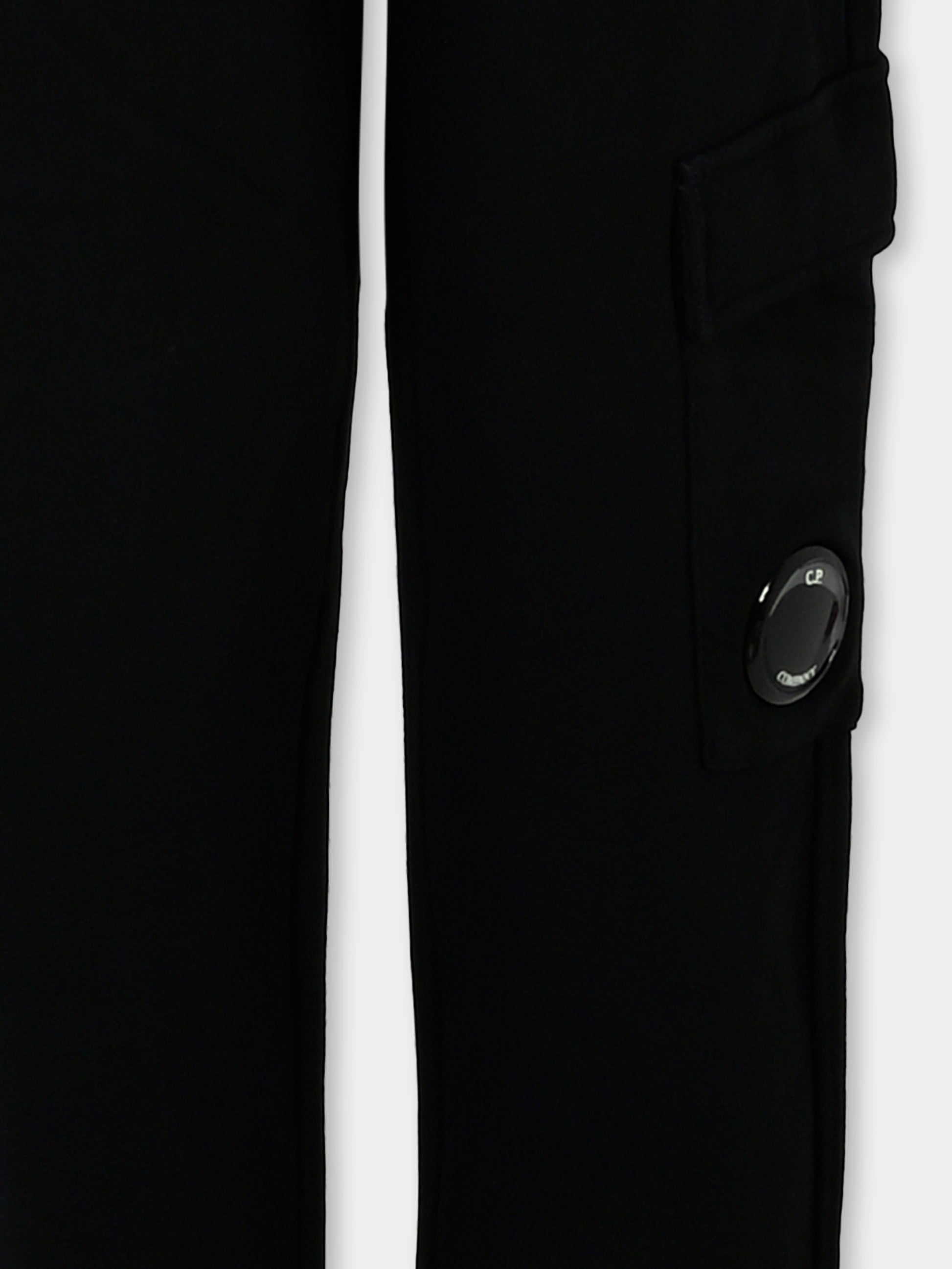 Pantaloni neri per bambino con lente,C. P. Company,COP002 LCA76 60100