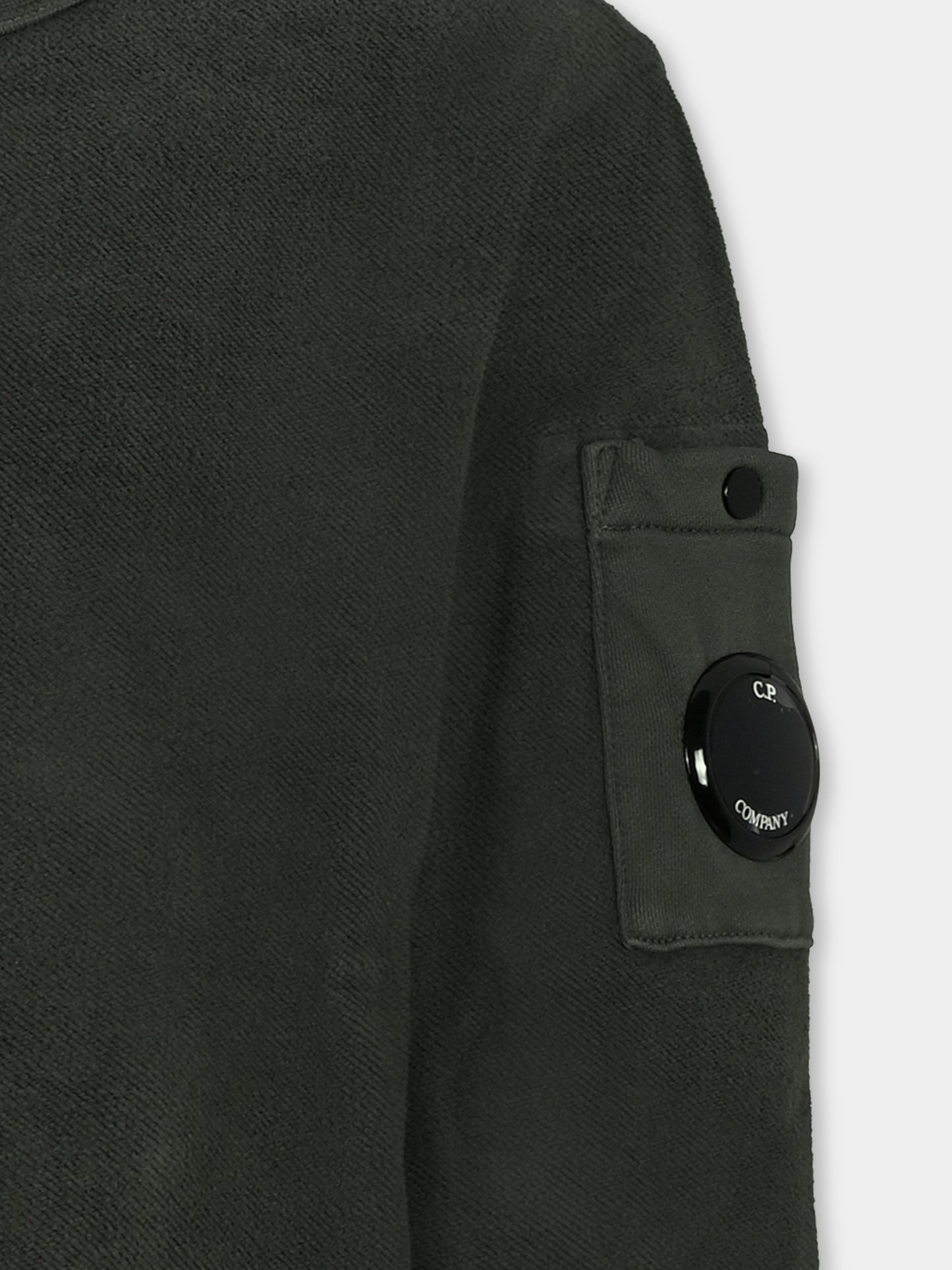 Felpa verde per bambino con lente,C. P. Company,CUF01G LCC04 31233