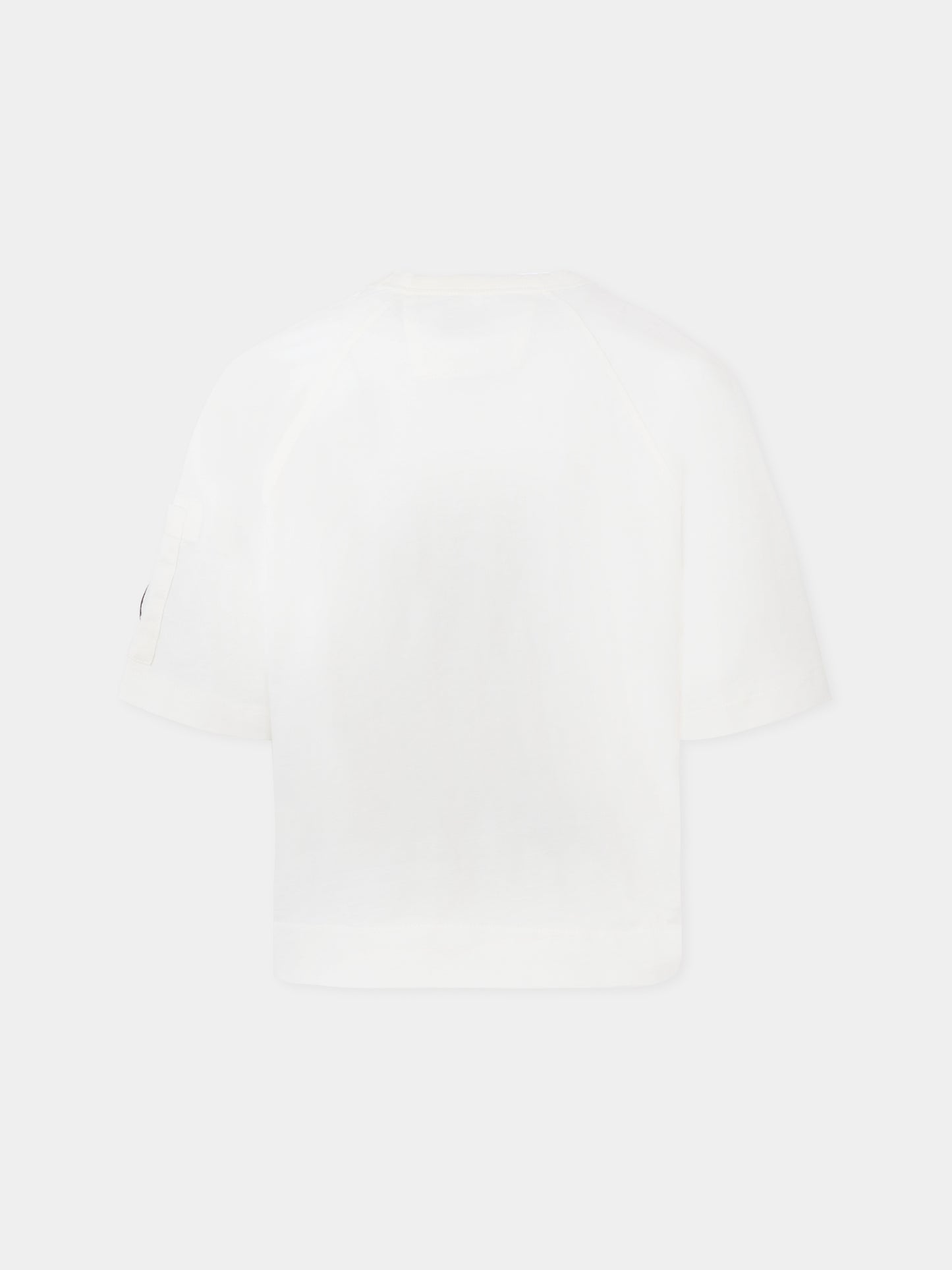 T-shirt bianca per bambino con lente,C. P. Company,CUM00R LAA17 10135