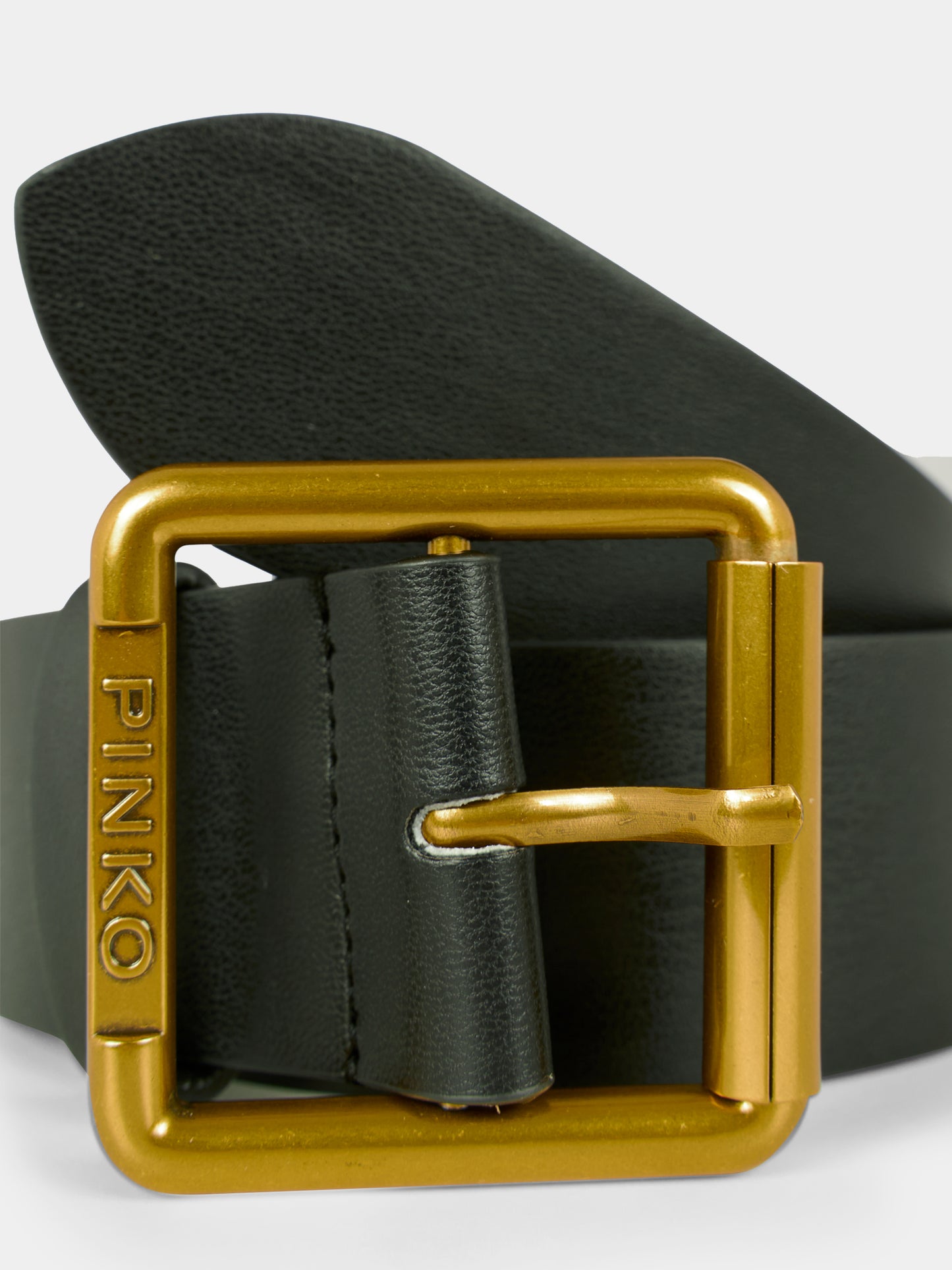 Black belt for girl with logo