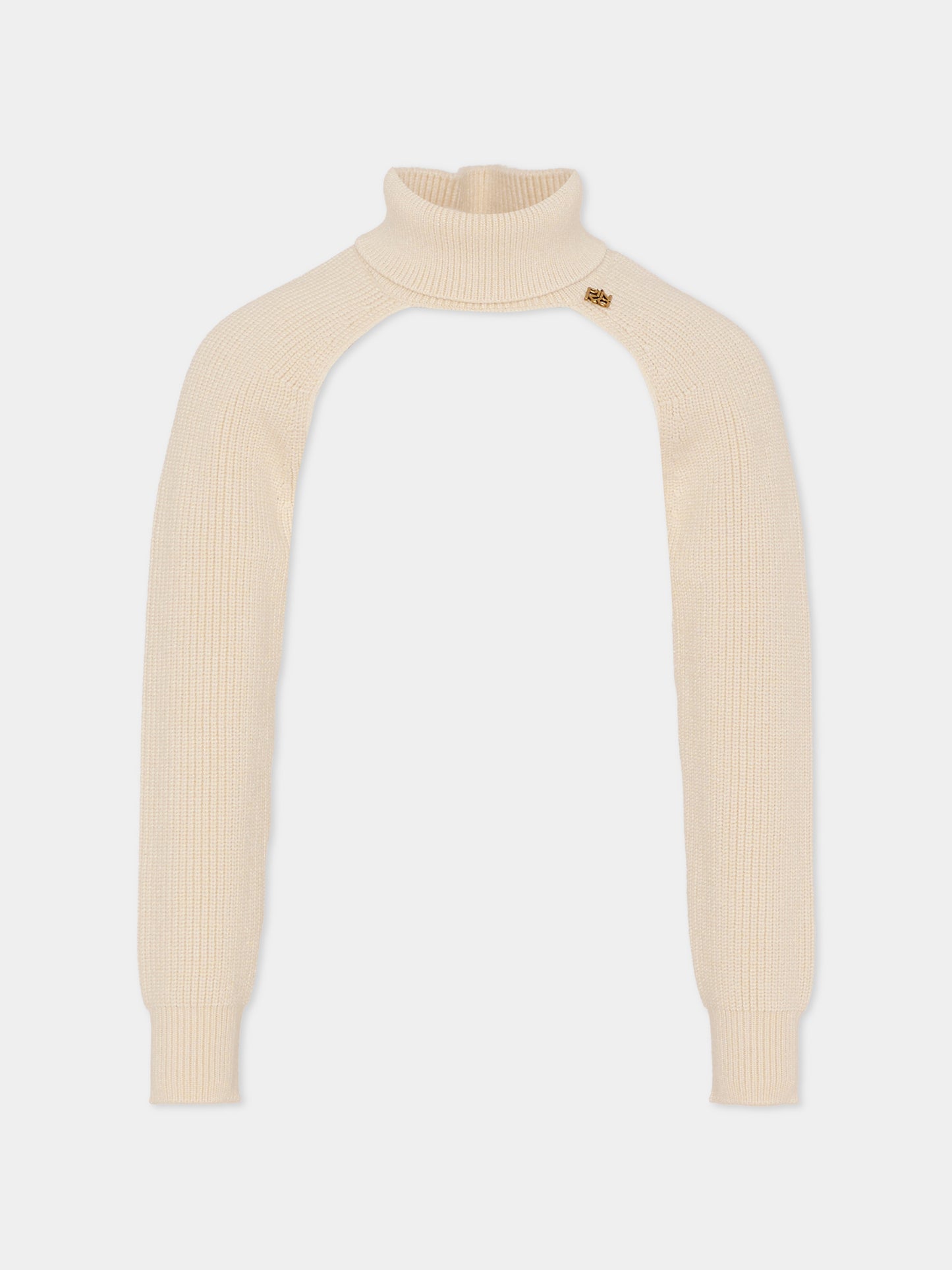 Dolcevita beige per bambina con logo,Pinko,KFMA018.C.FL085.0063