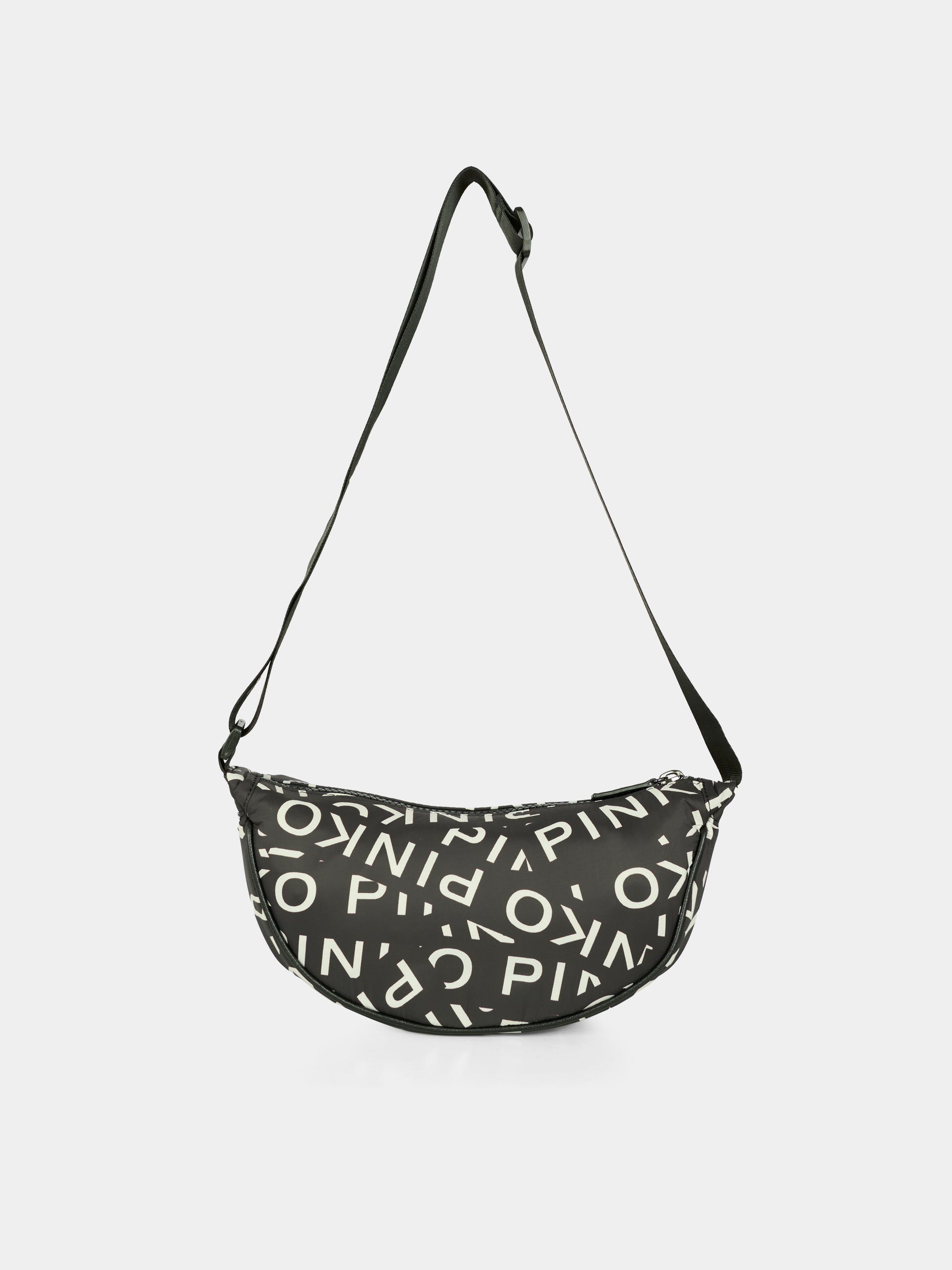 Borsa nera per bambina con logo,Pinko,KFBO001.C.NY022.D002