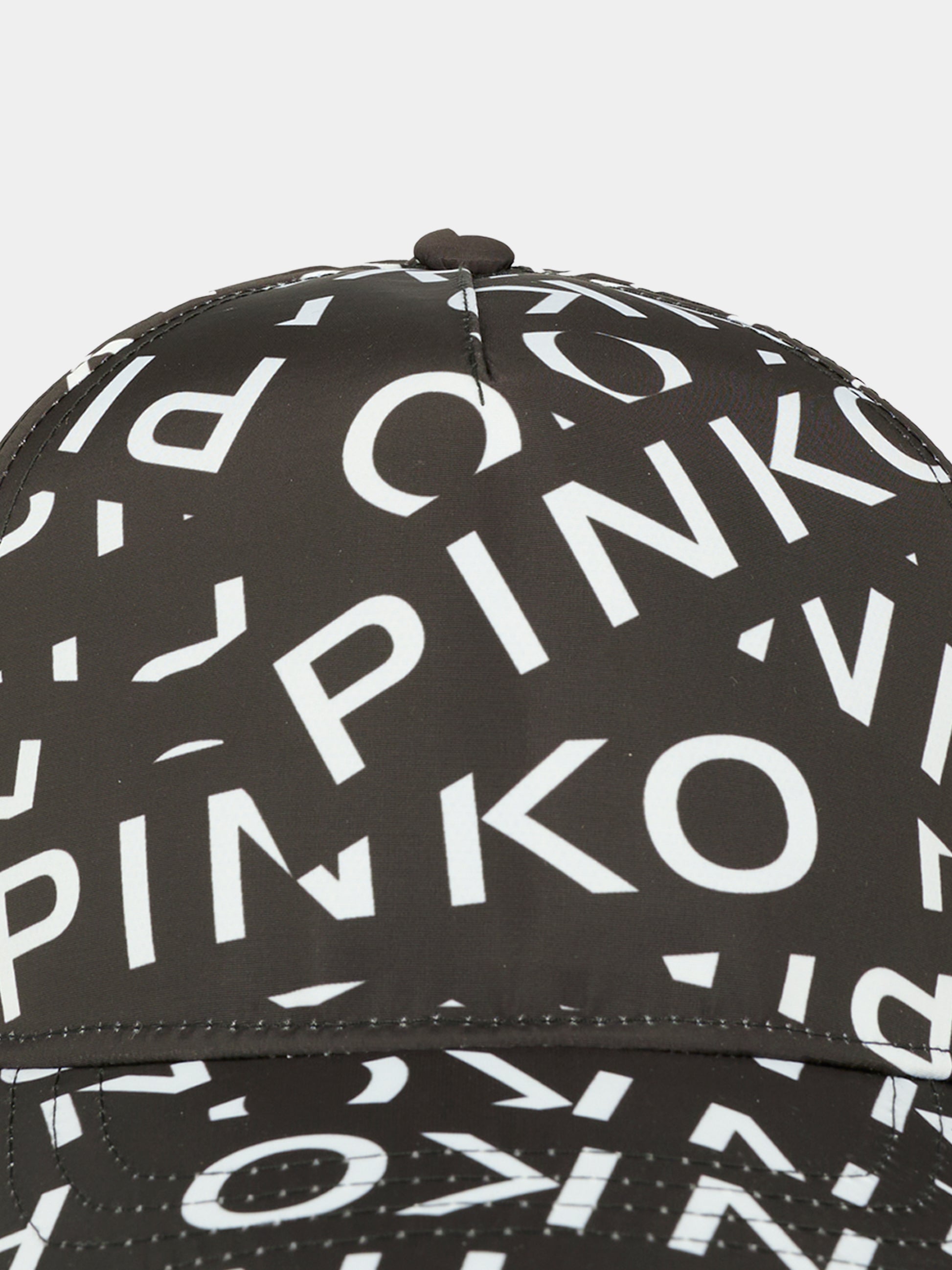 Cappello nero per bambina con logo,Pinko,KFCP002.C.NY022.D002