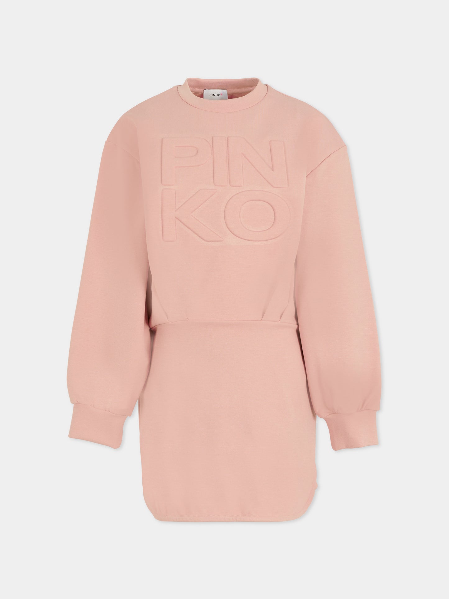 Vestito rosa per bambina con logo,Pinko,KFAB020.C.JT007.C039