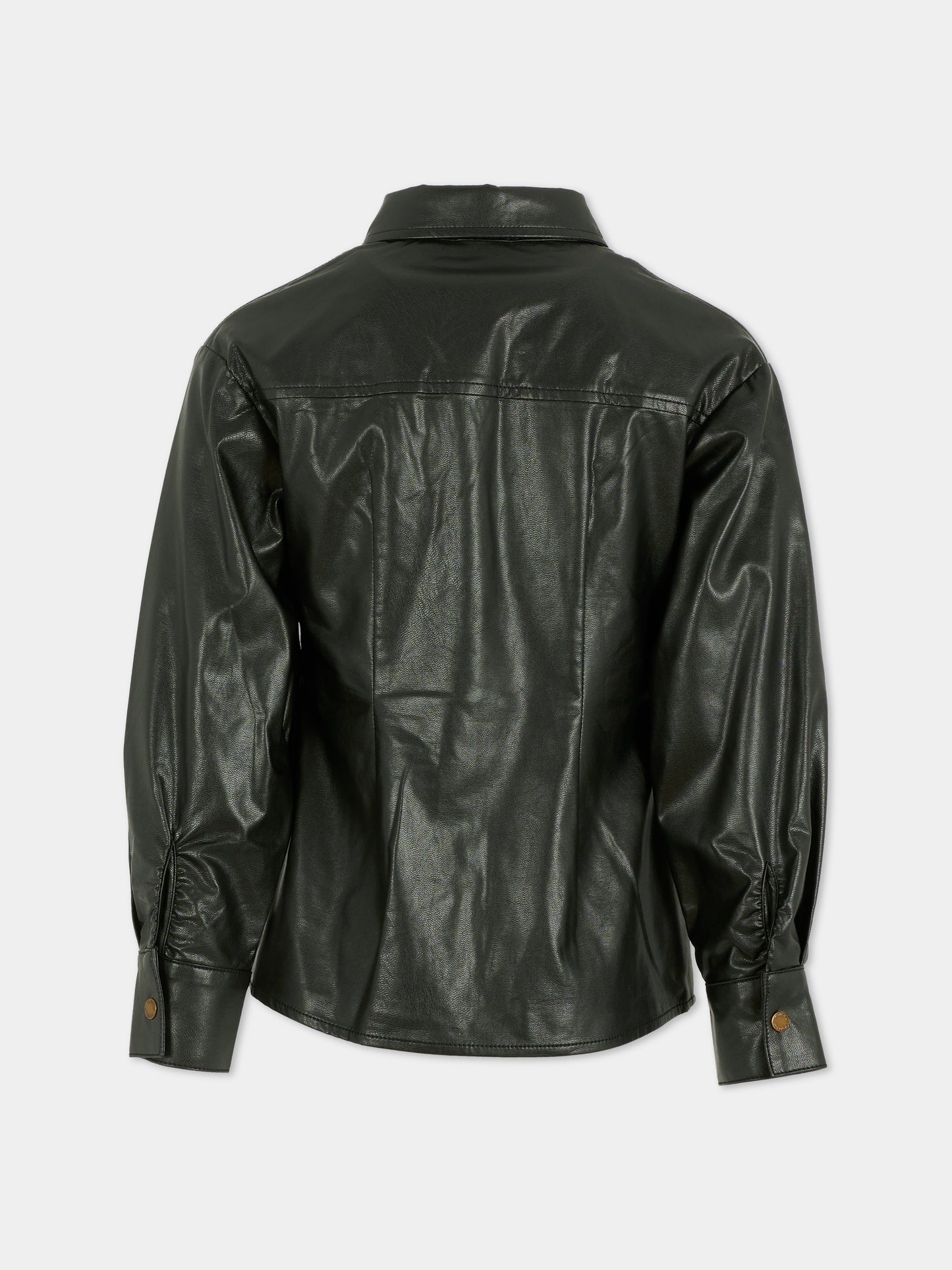 Camicia nera per bambina con logo,Pinko,KFCA010.C.PE017.N000