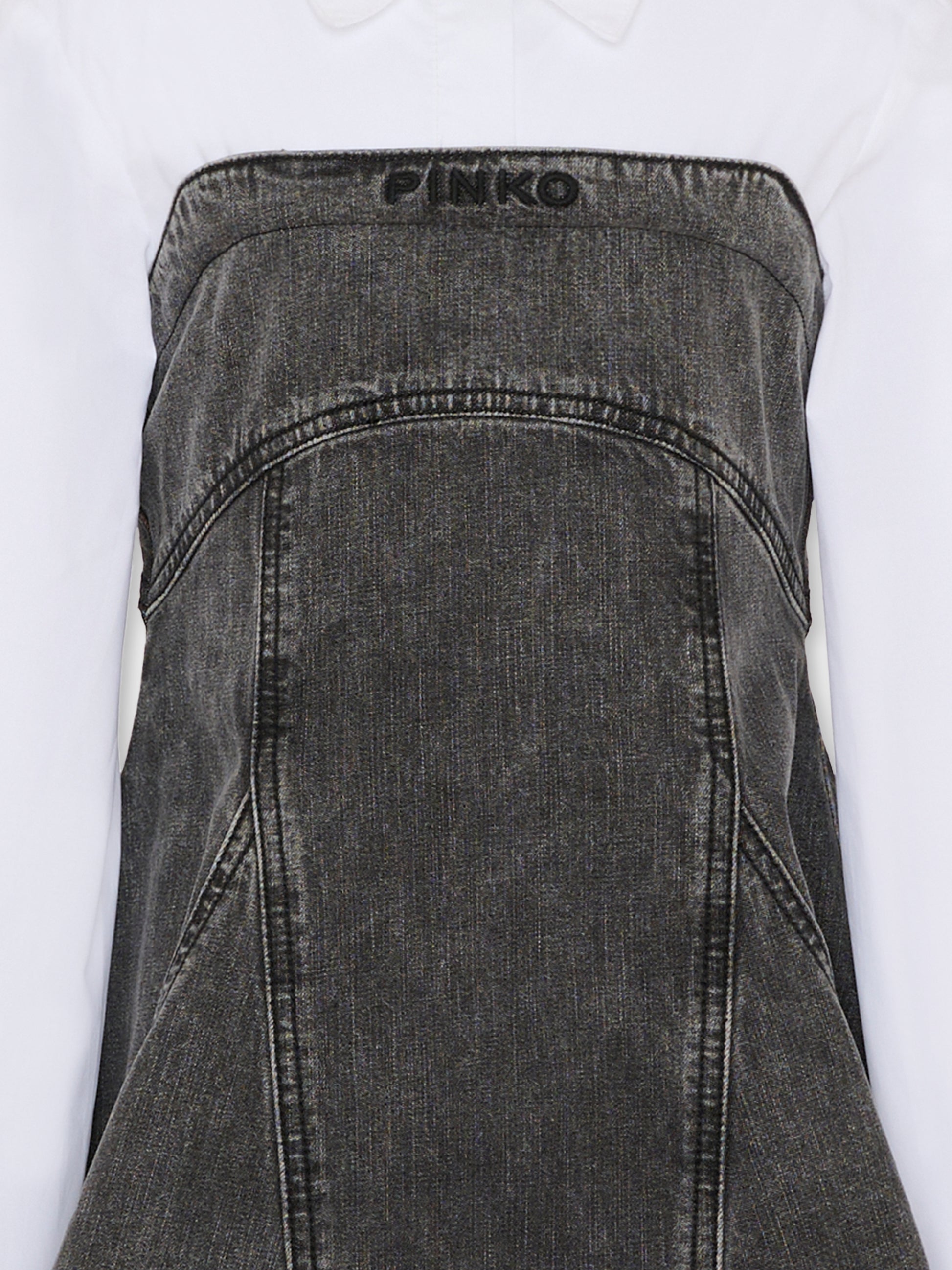 Vestito grigio per bambina con logo,Pinko,KFAB023.C.DF016.D809