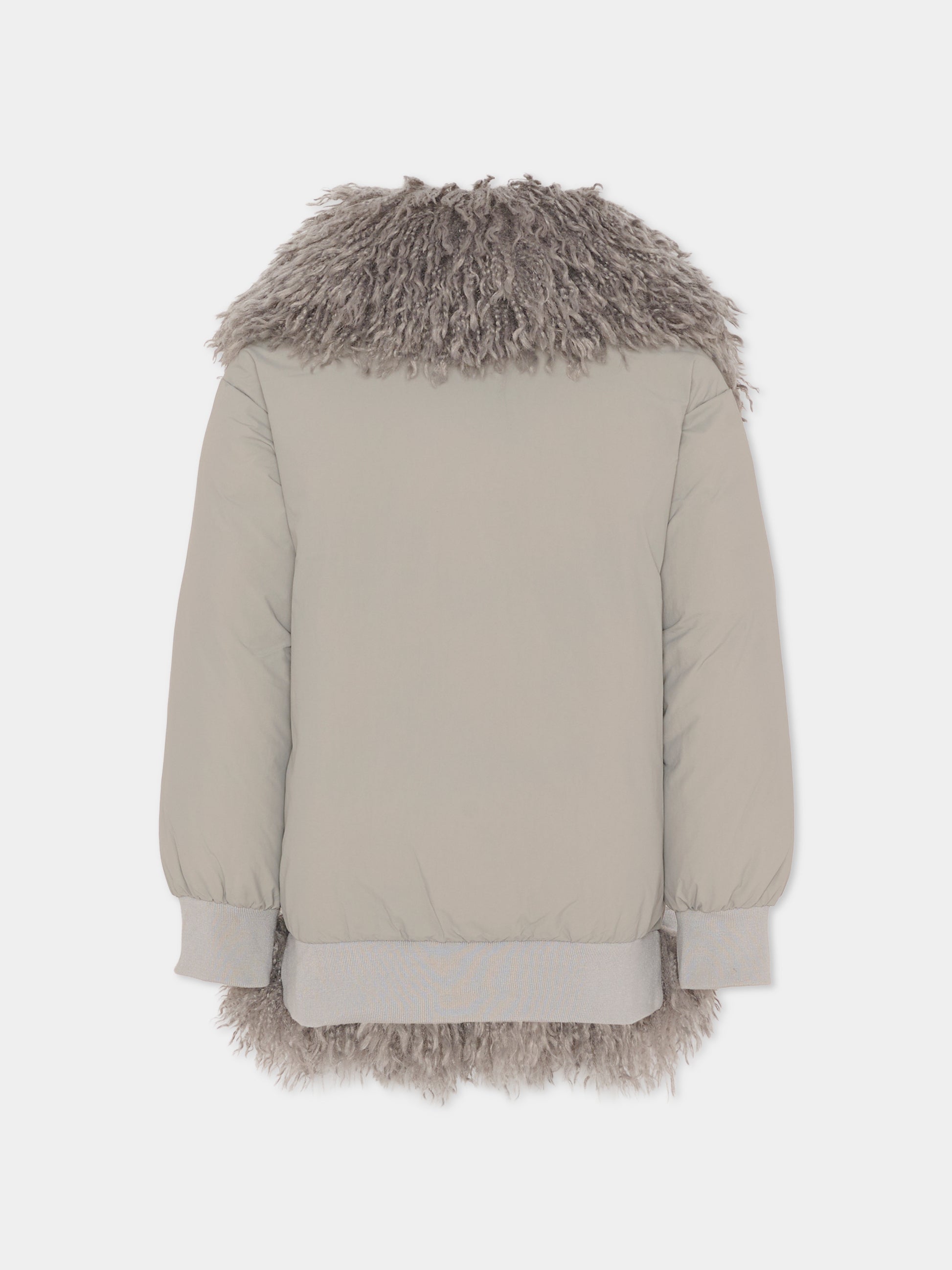 Ecopelliccia grigia per bambina,Pinko,KFGB012.C.NY025.5028