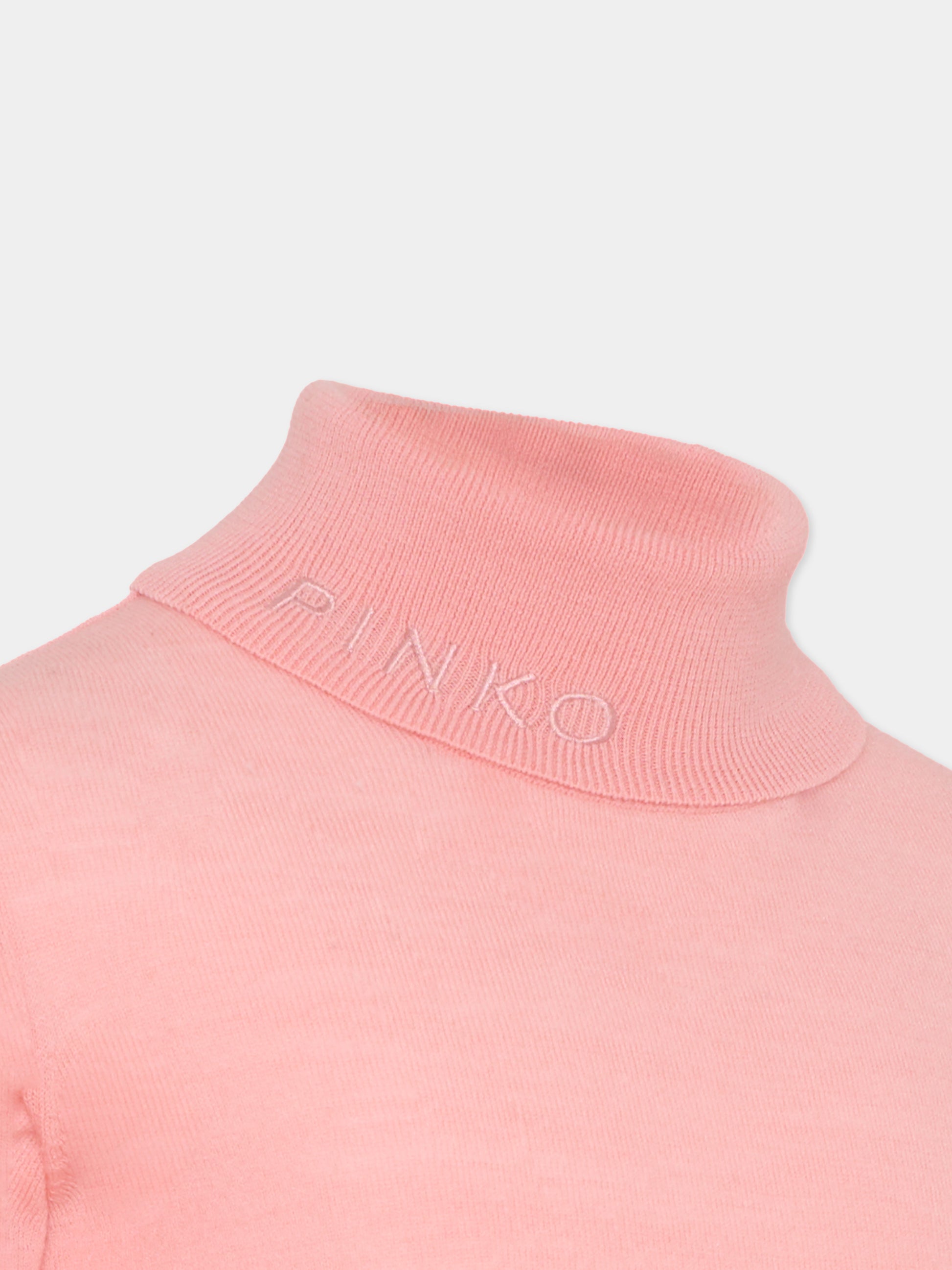 Dolcevita rosa per bambina con logo,Pinko,KFMA016.C.FL084.C039