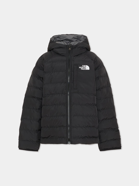 Piumino reversibile nero per bambino con logo,The North Face Kids,NF0A88TWWOO1