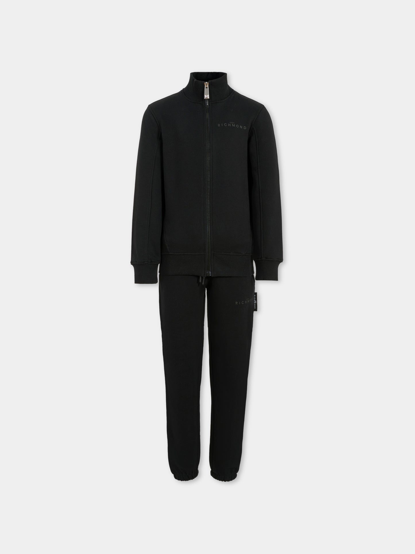 Completo nero per bambina con logo,Richmond,RGA25005CF BLACK