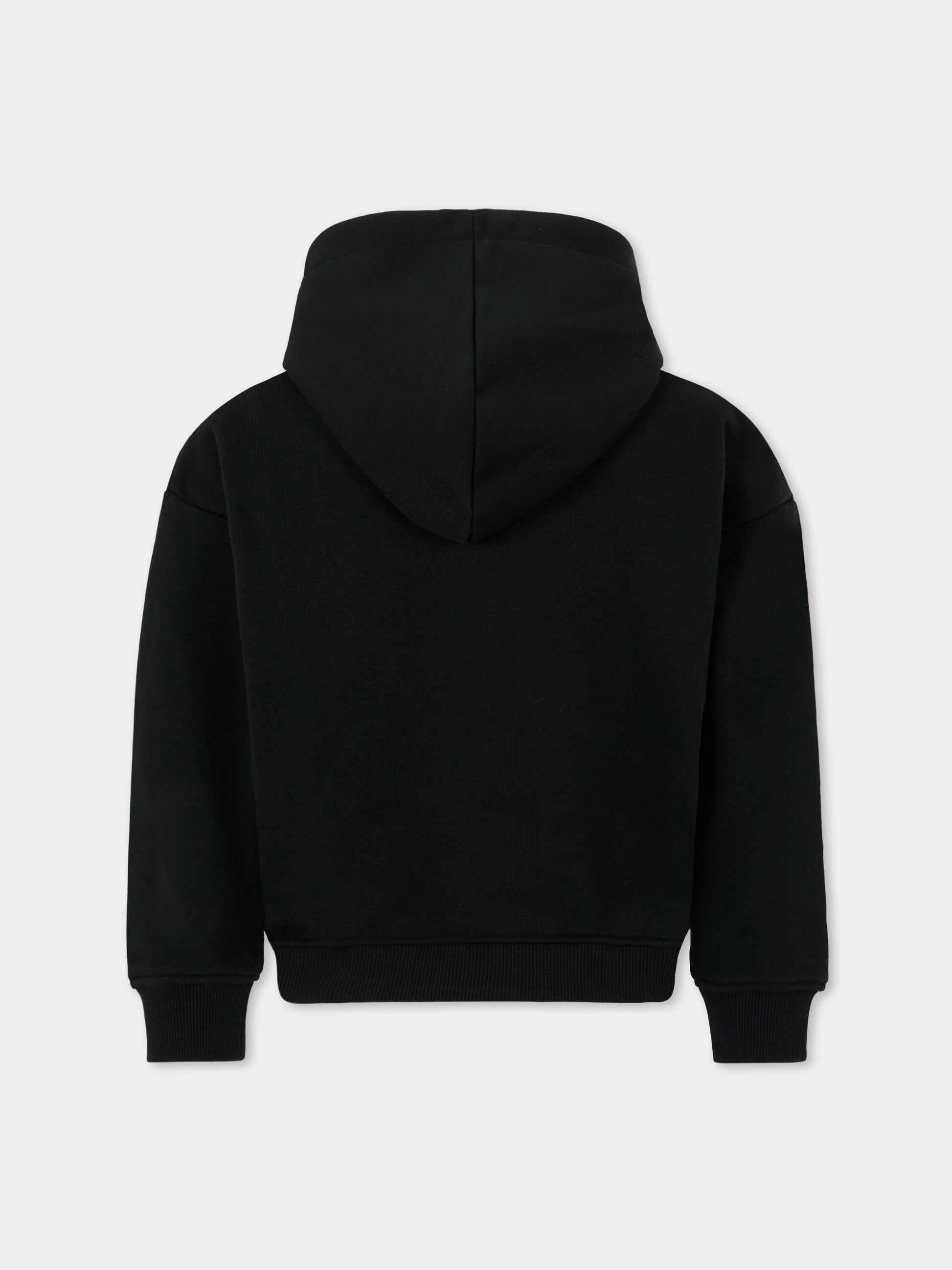 Felpa nera per bambini con scritta,Richmond,RBA25021FE BLACK