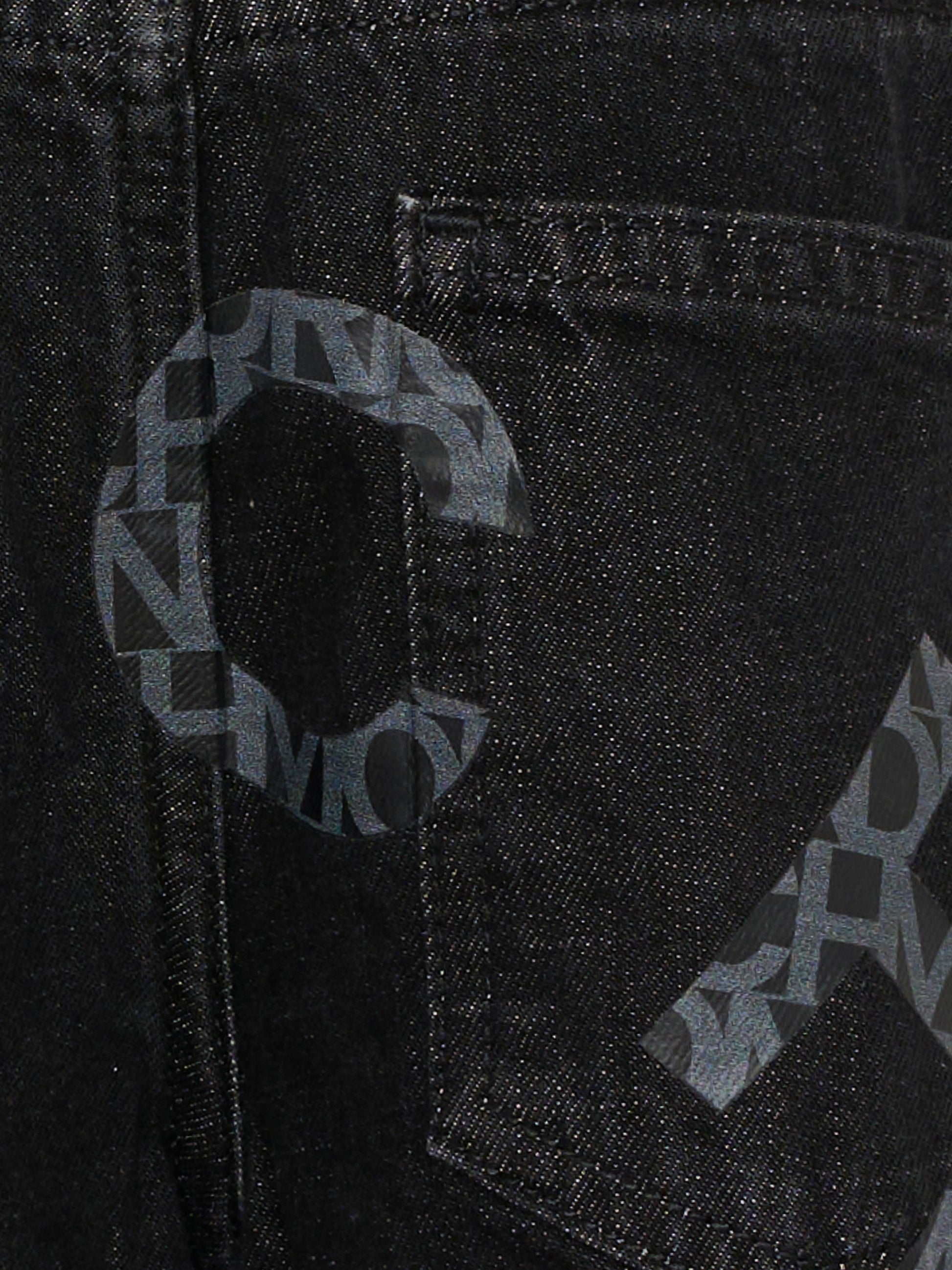 Jeans neri per bambino con logo,Richmond,RBA25226JE DENIM BLACK