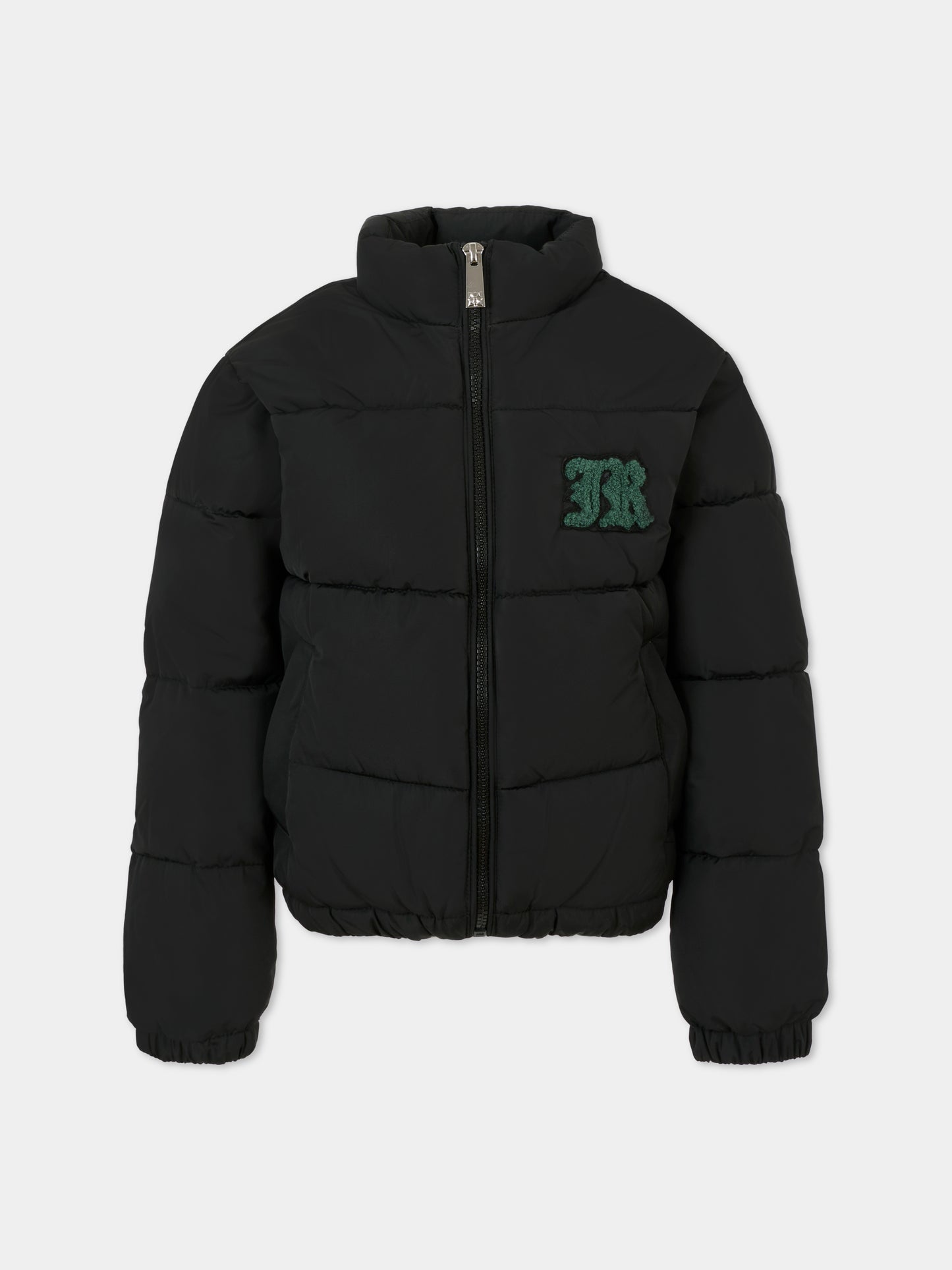 Piumino nero per bambino con logo,Richmond,RBA25014PI BLACK