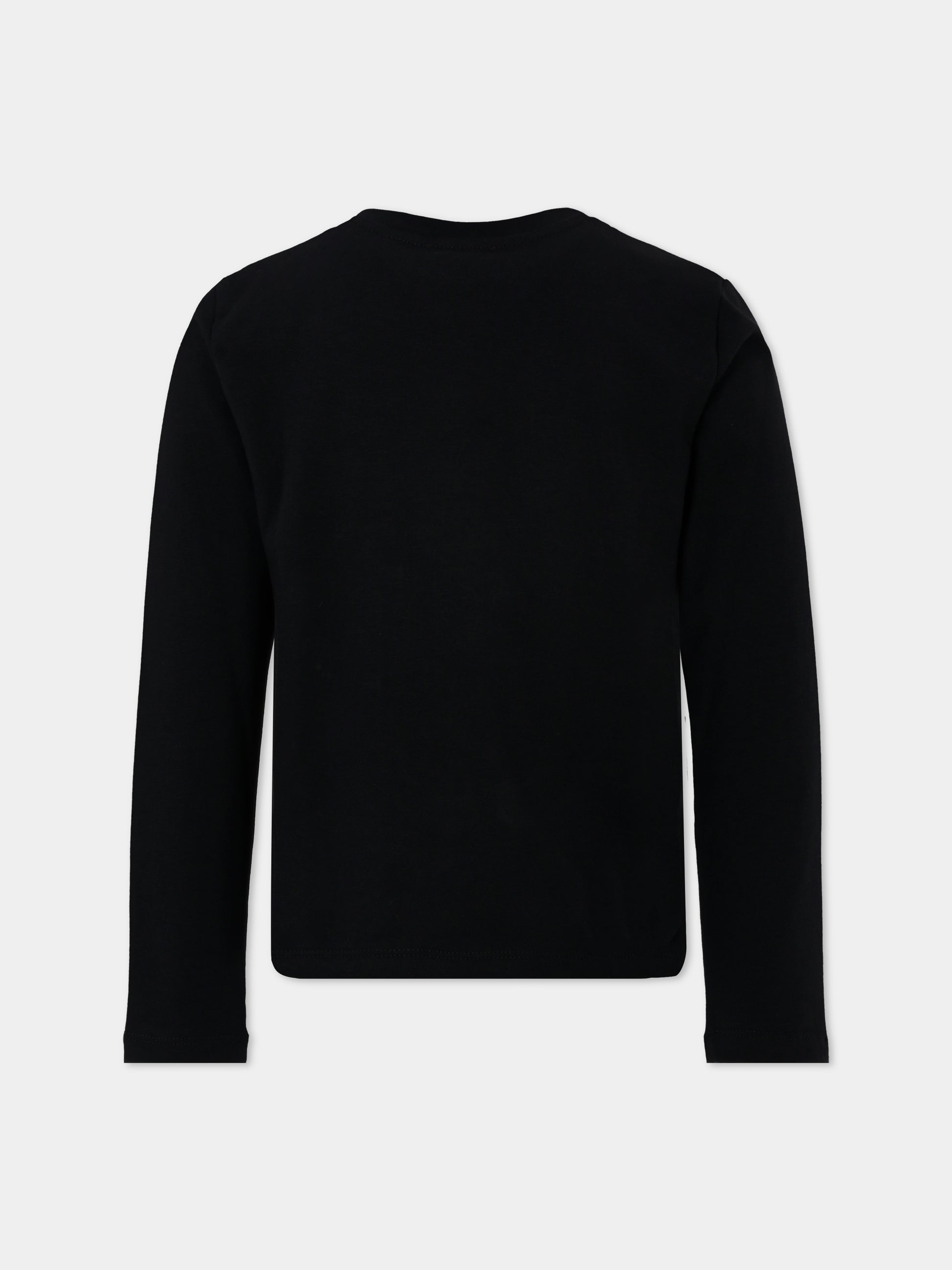 T-shirt nera per bambina con logo,Richmond,RGA25182TS BLACK