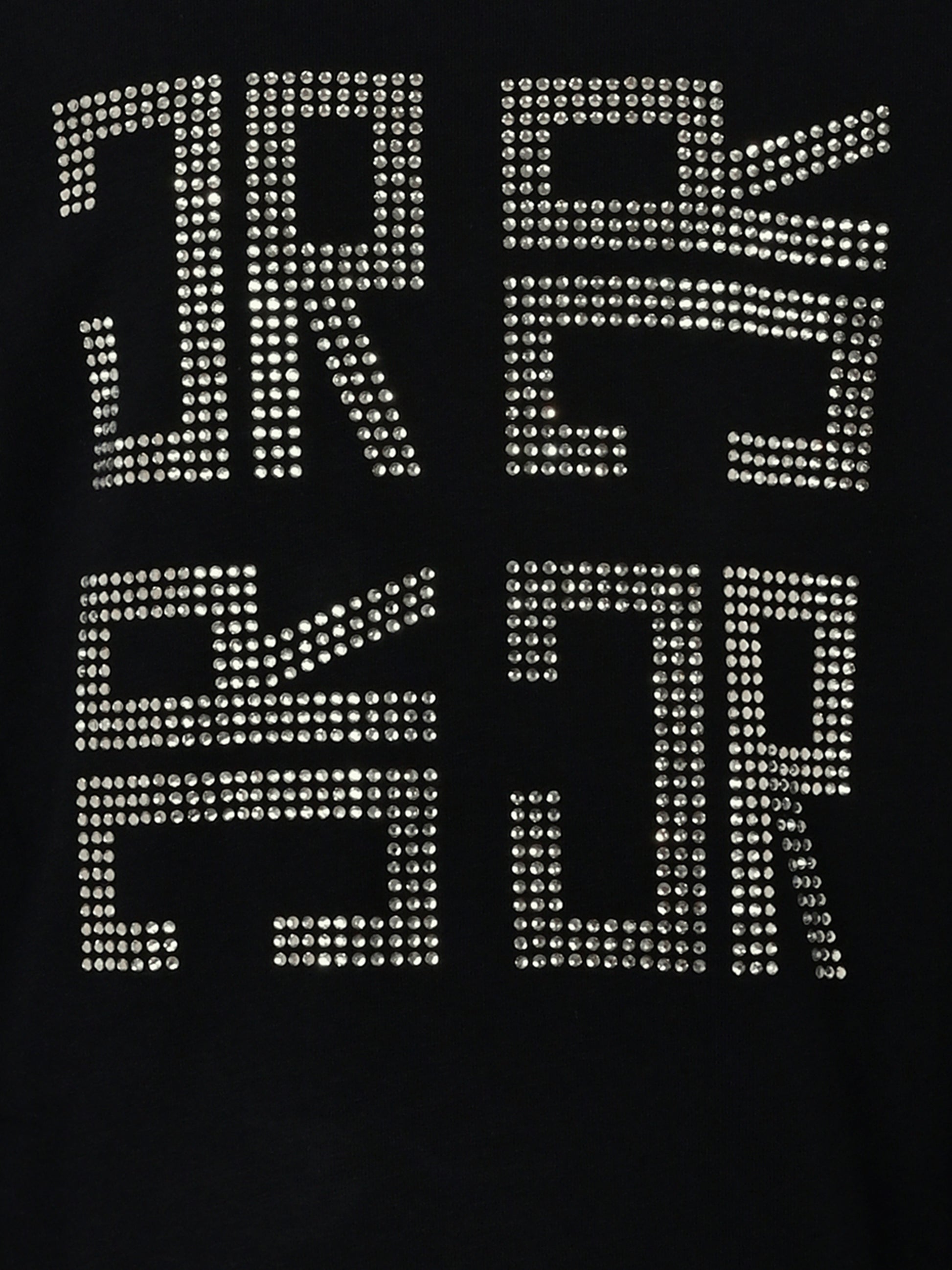 T-shirt nera per bambina con logo,Richmond,RGA25182TS BLACK