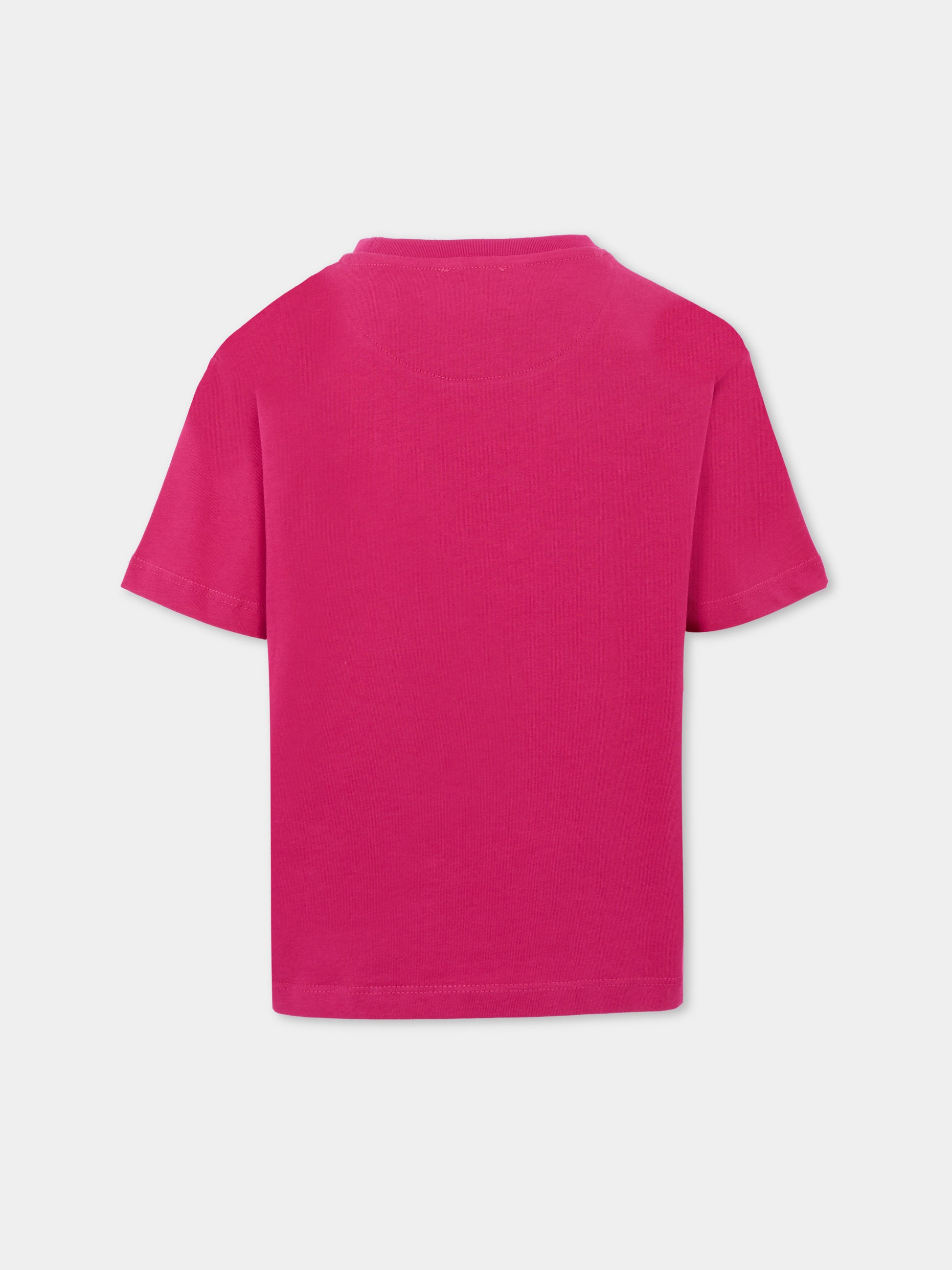 T-shirt rosa per bambina con logo,Richmond,RGA25008TS VIVACIOUS