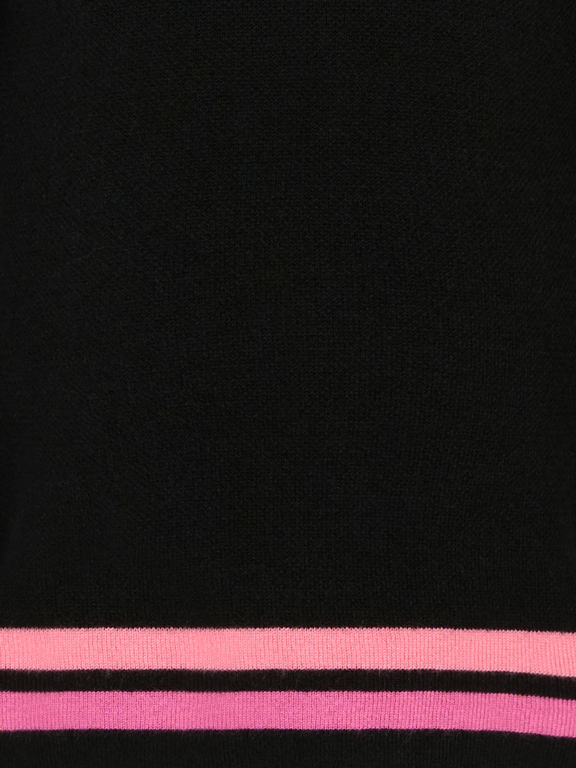 Maglione nero per bambina con logo fucsia,Richmond,RGA25214MA BLACK