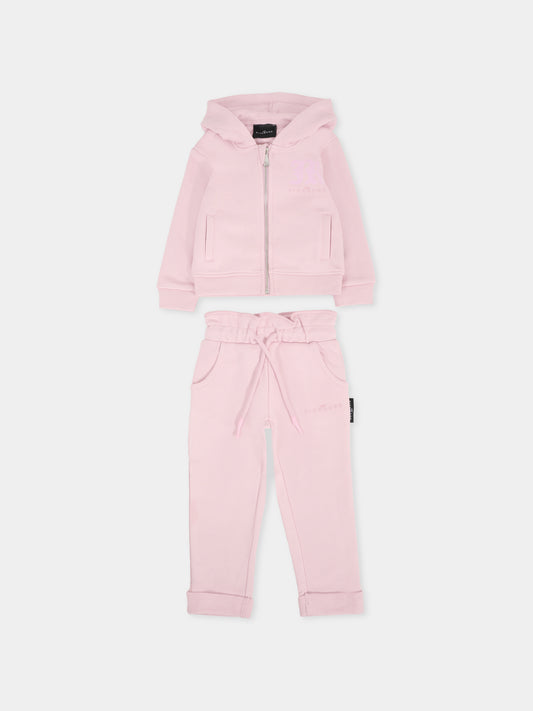 Completo lilla per neonata con logo,Richmond,RIA25027CF ORCHID ICE