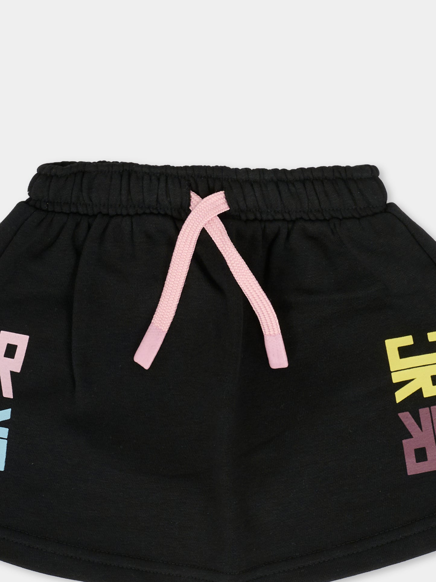 Gonna nera per neonata con logo,Richmond,RIA25093GO BLACK