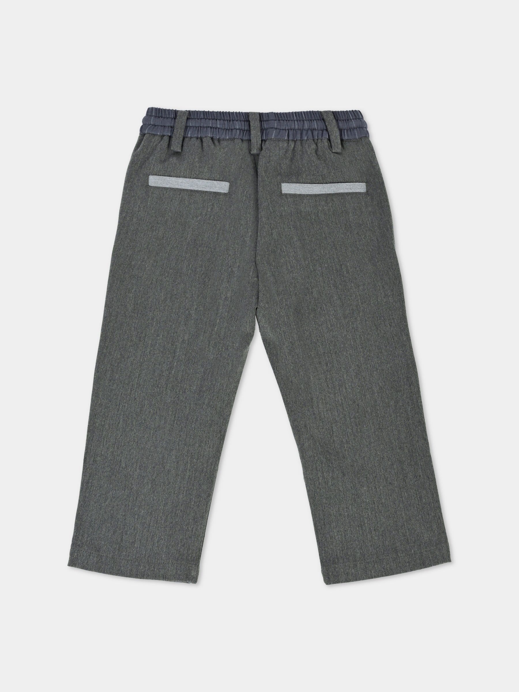 Pantaloni grigi per neonato,Richmond,RIA25062PA GREY STEEL