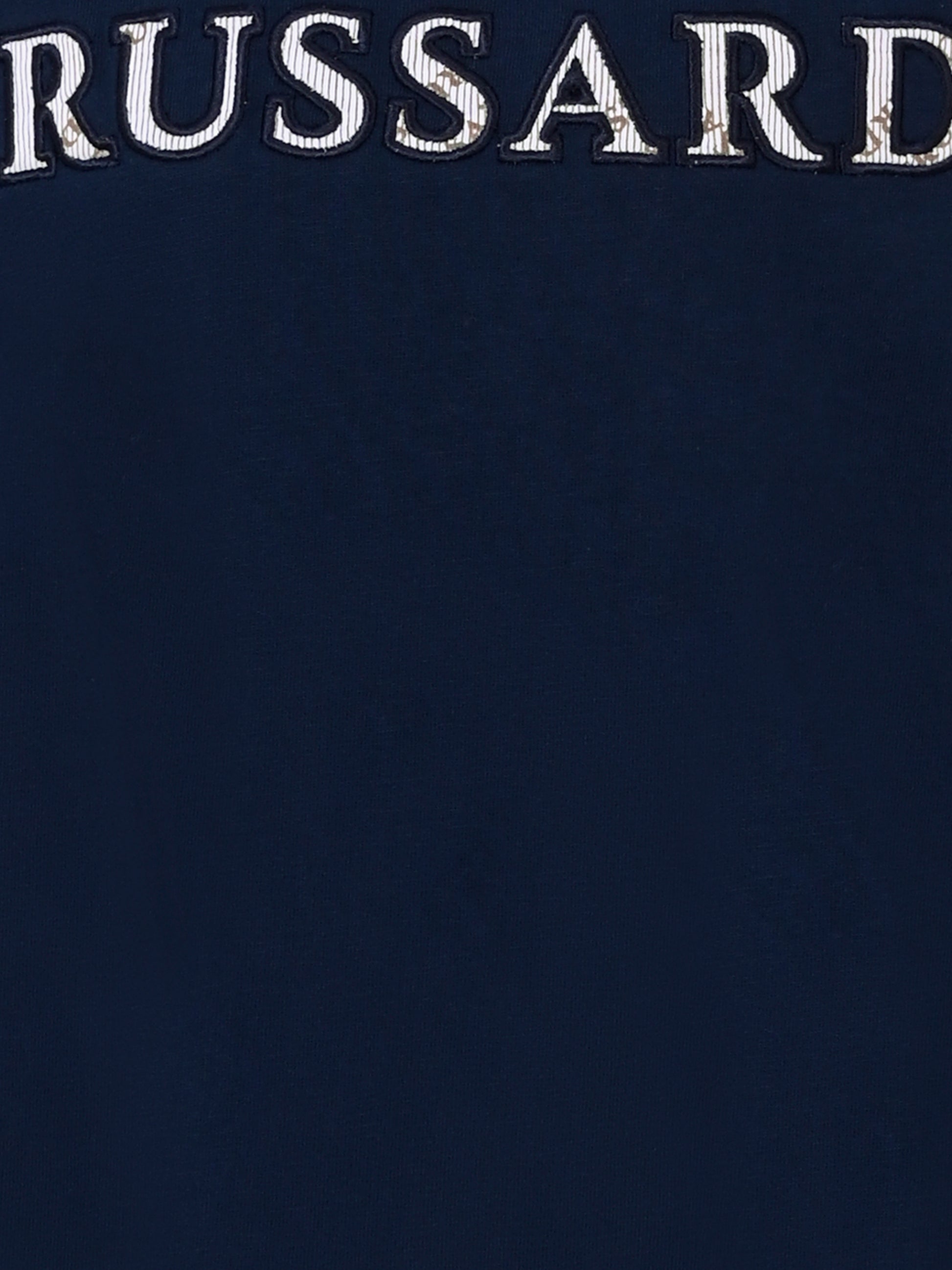 T-shirt blu per bambino con logo,Trussardi Junior,TBA25044TS PEACOAT