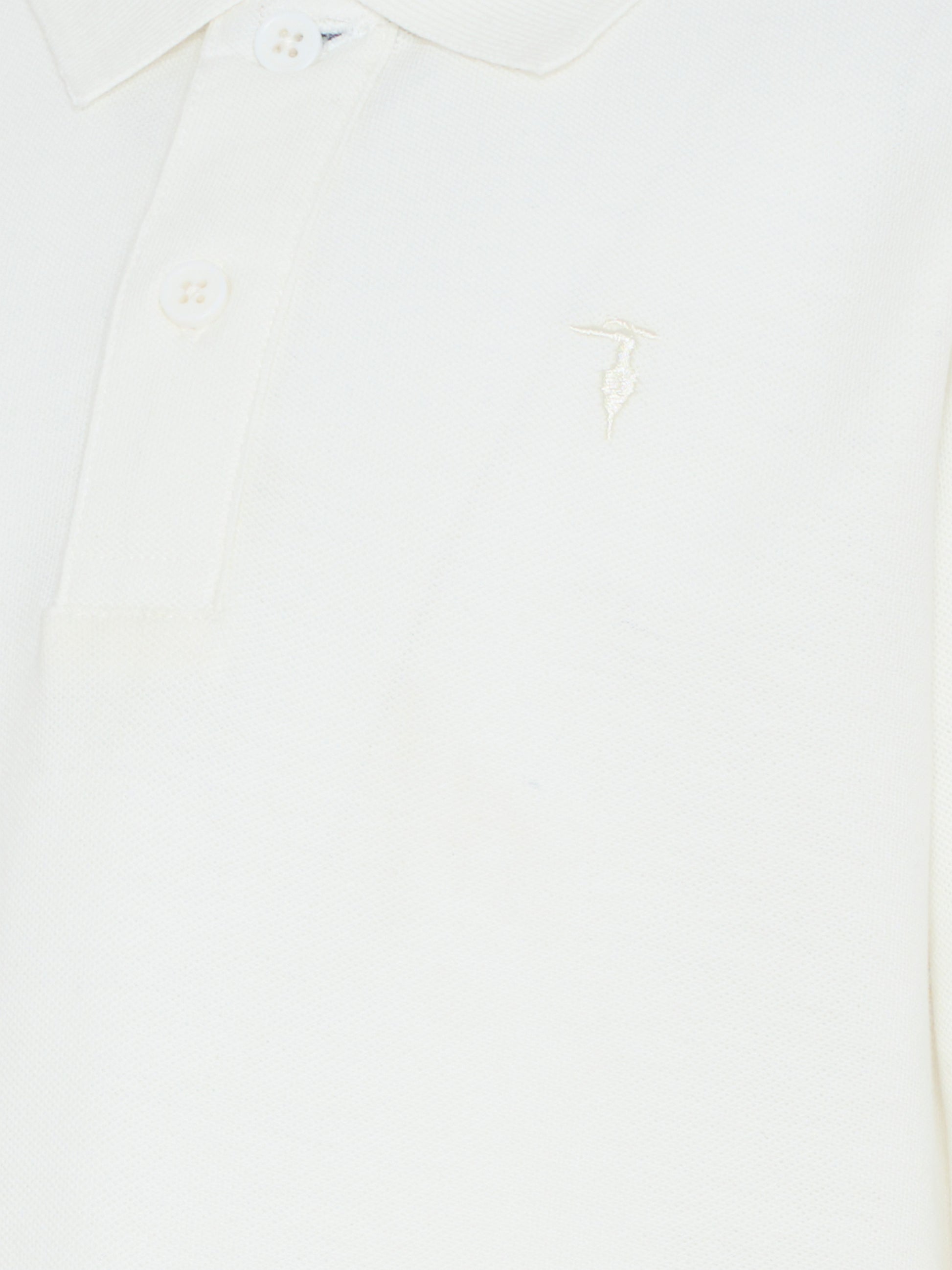 Polo avorio per bambino con logo,Trussardi Junior,TBA25013PO OFF-WHITE