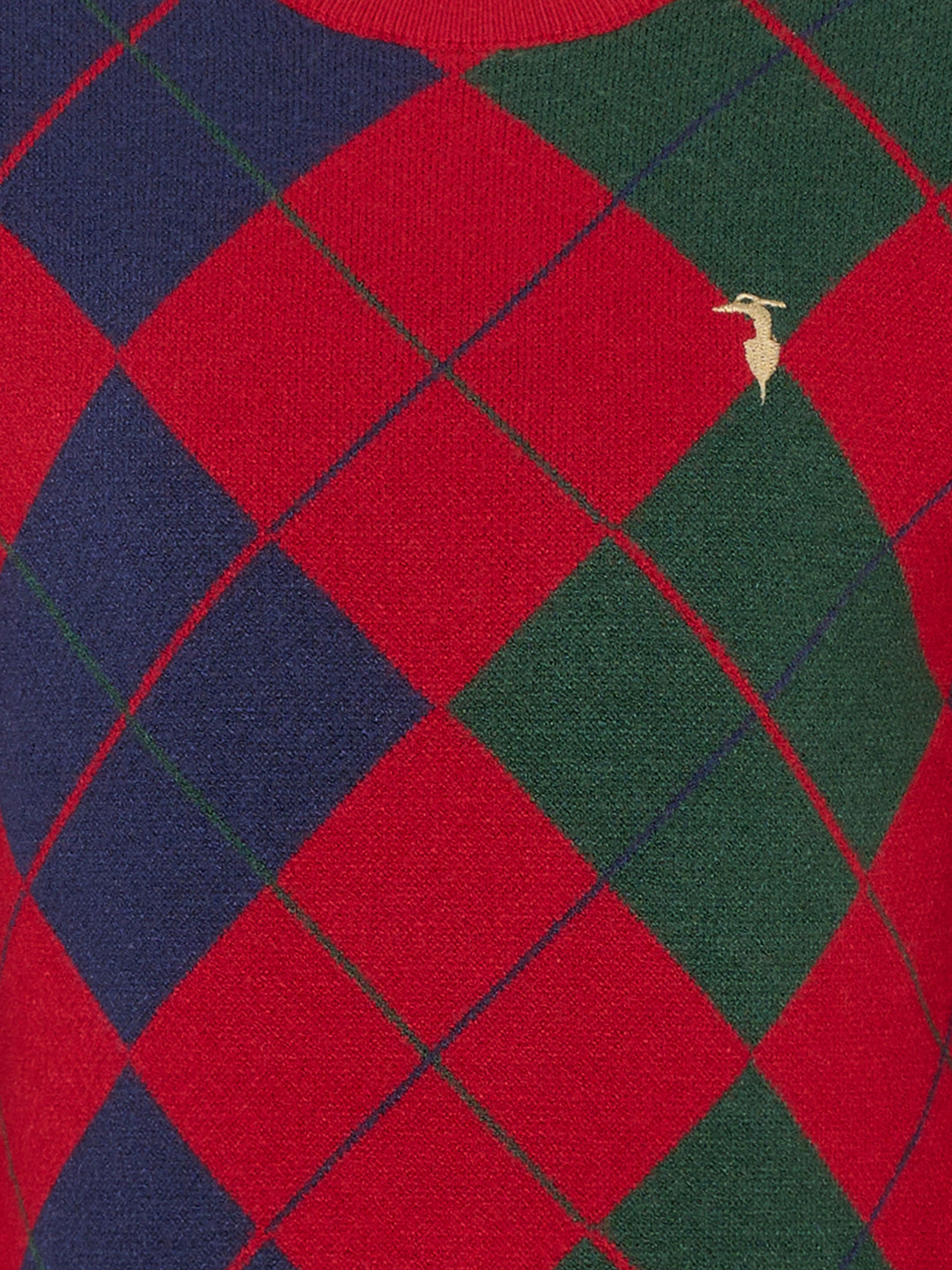 Maglione rosso per bambino con ricamo,Trussardi Junior,TBA25062MA EMBOLDENED