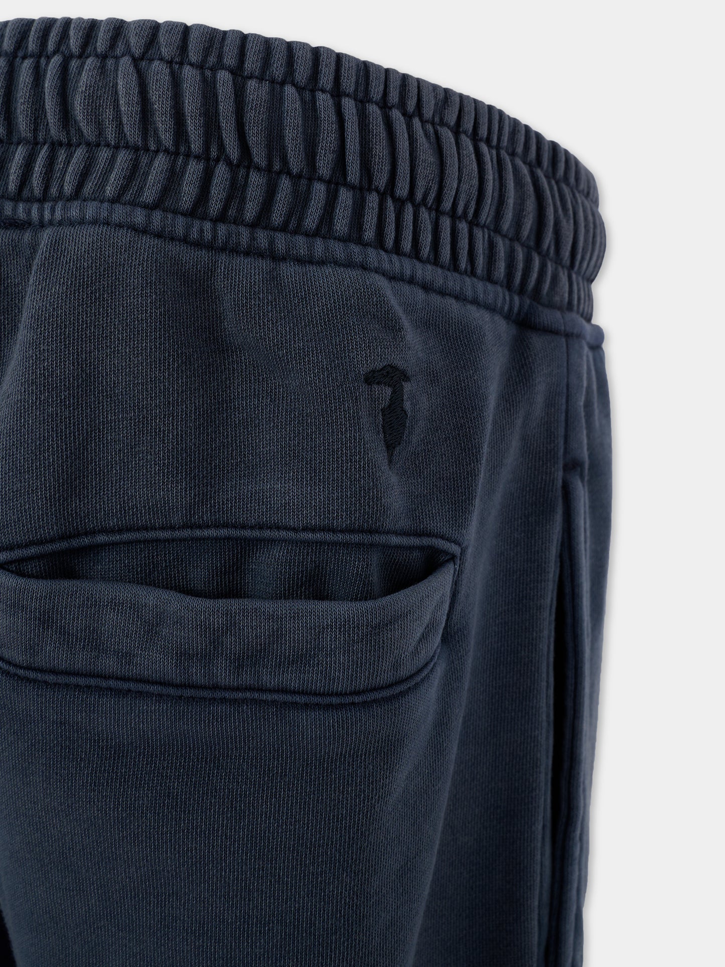 Pantaloni blu per bambino con logo,Trussardi Junior,TBA25109PA PEACOAT
