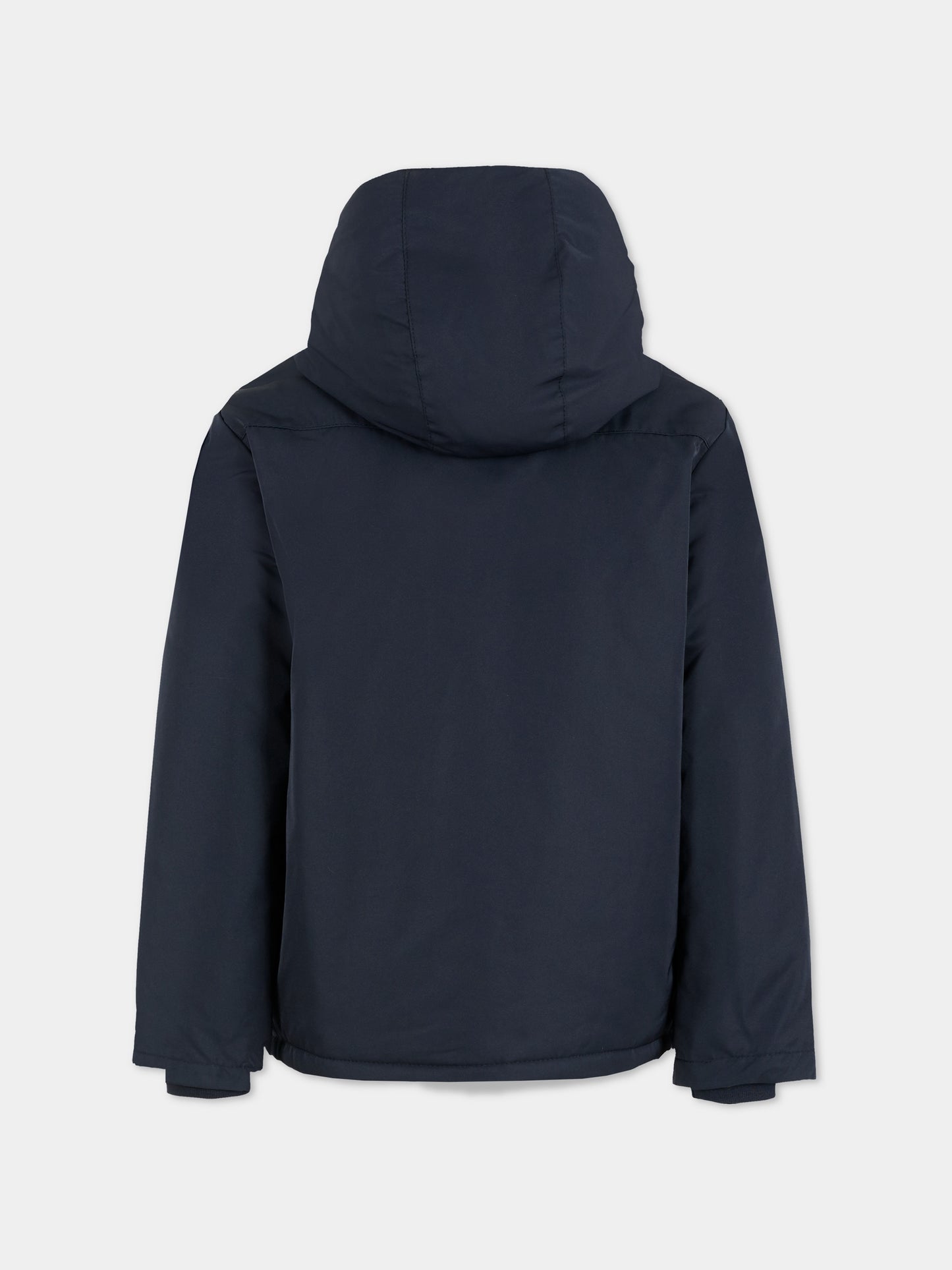 Giubbotto blu per bambino con logo,Trussardi Junior,TBA25094GB PEACOAT