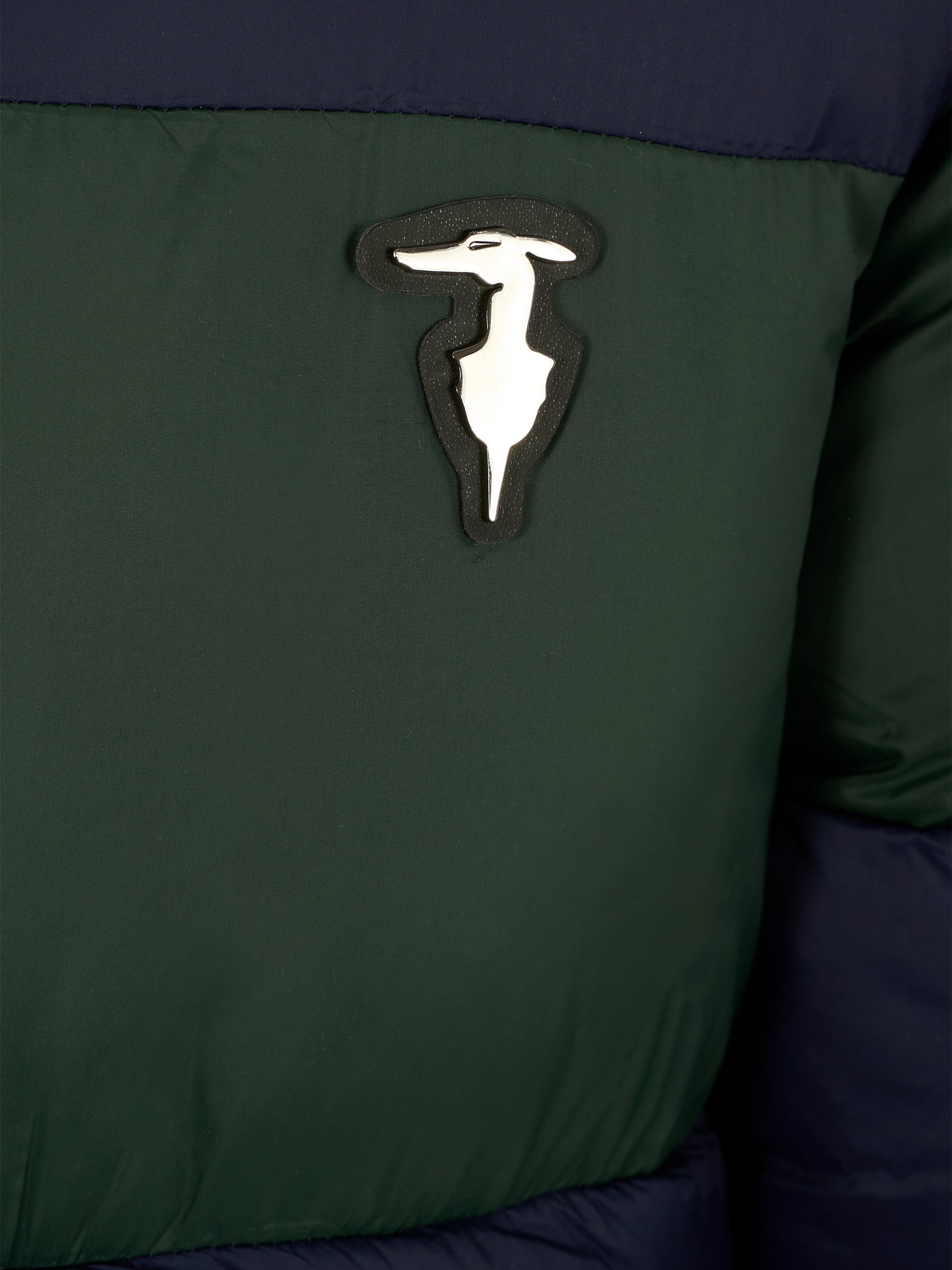 Piumino verde per bambino con logo,Trussardi Junior,TBA25051PI PINENEEDLE