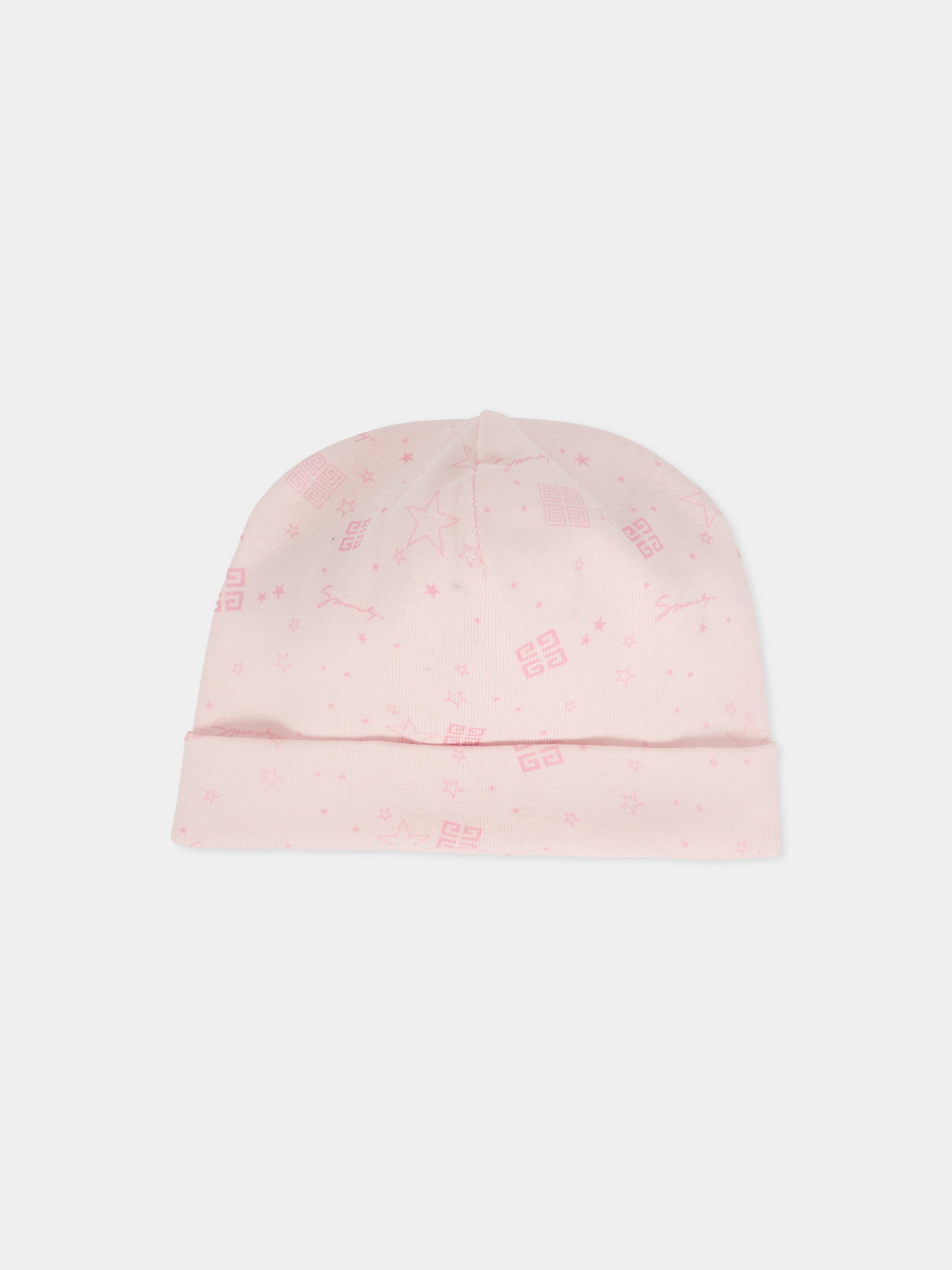 Set accessori rosa per neonata con logo,Givenchy Kids,H30853 44Z