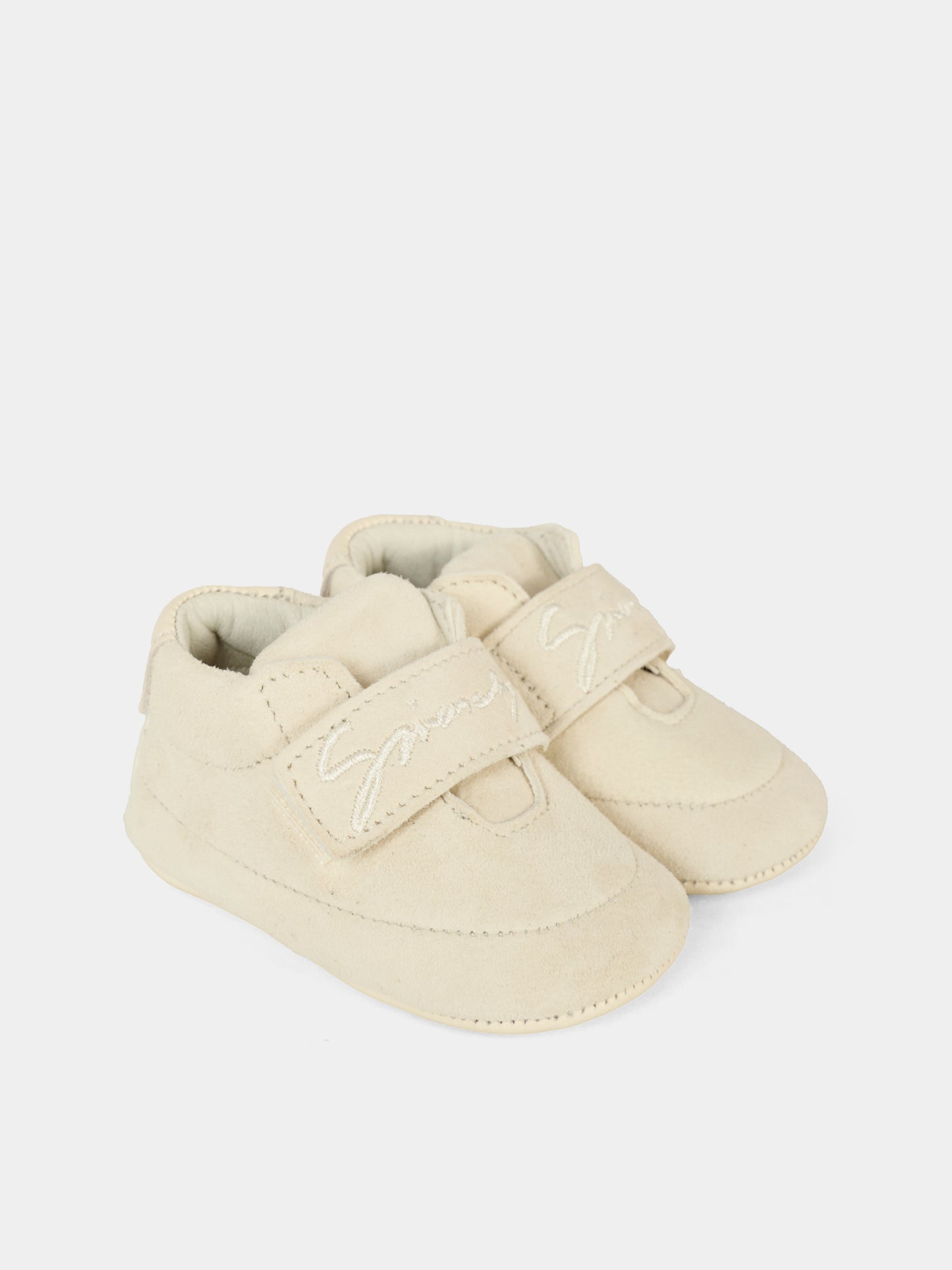 Sneakers avorio per neonati con logo,Givenchy Kids,H30862 117