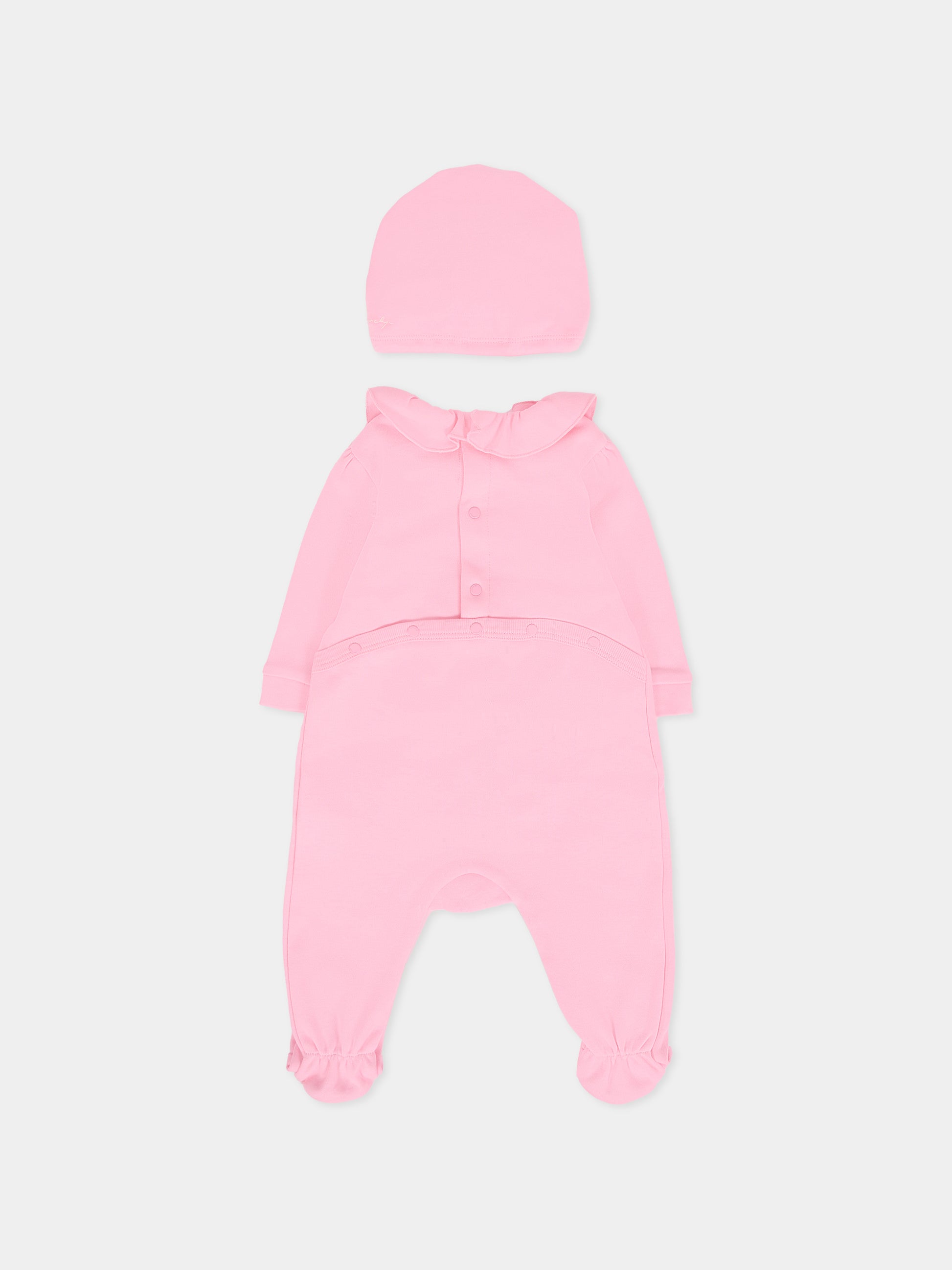 Set tutina rosa per neonata con logo,Givenchy Kids,H30867 465