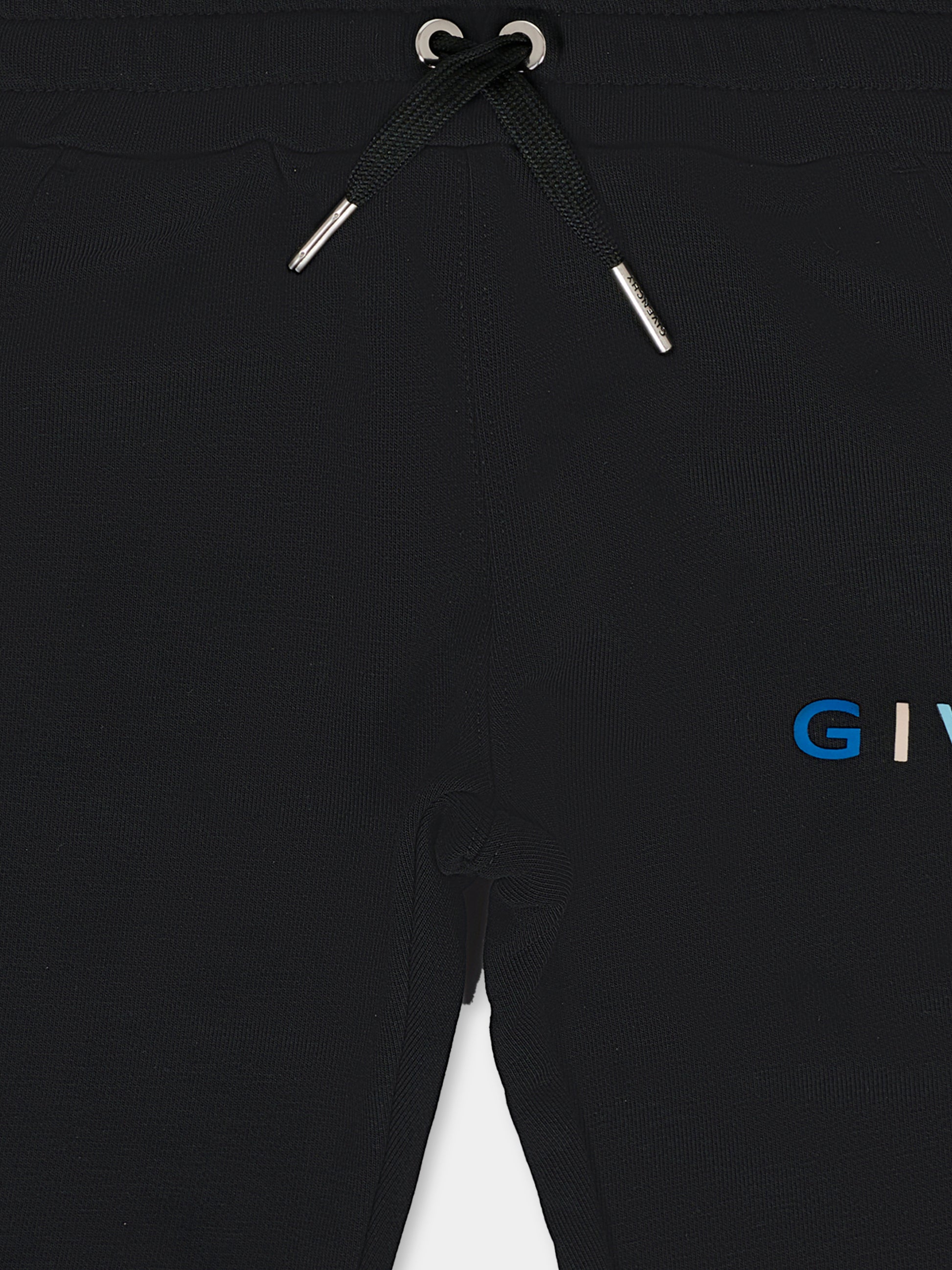 Pantaloni neri per neonato con logo,Givenchy Kids,H30876 09B