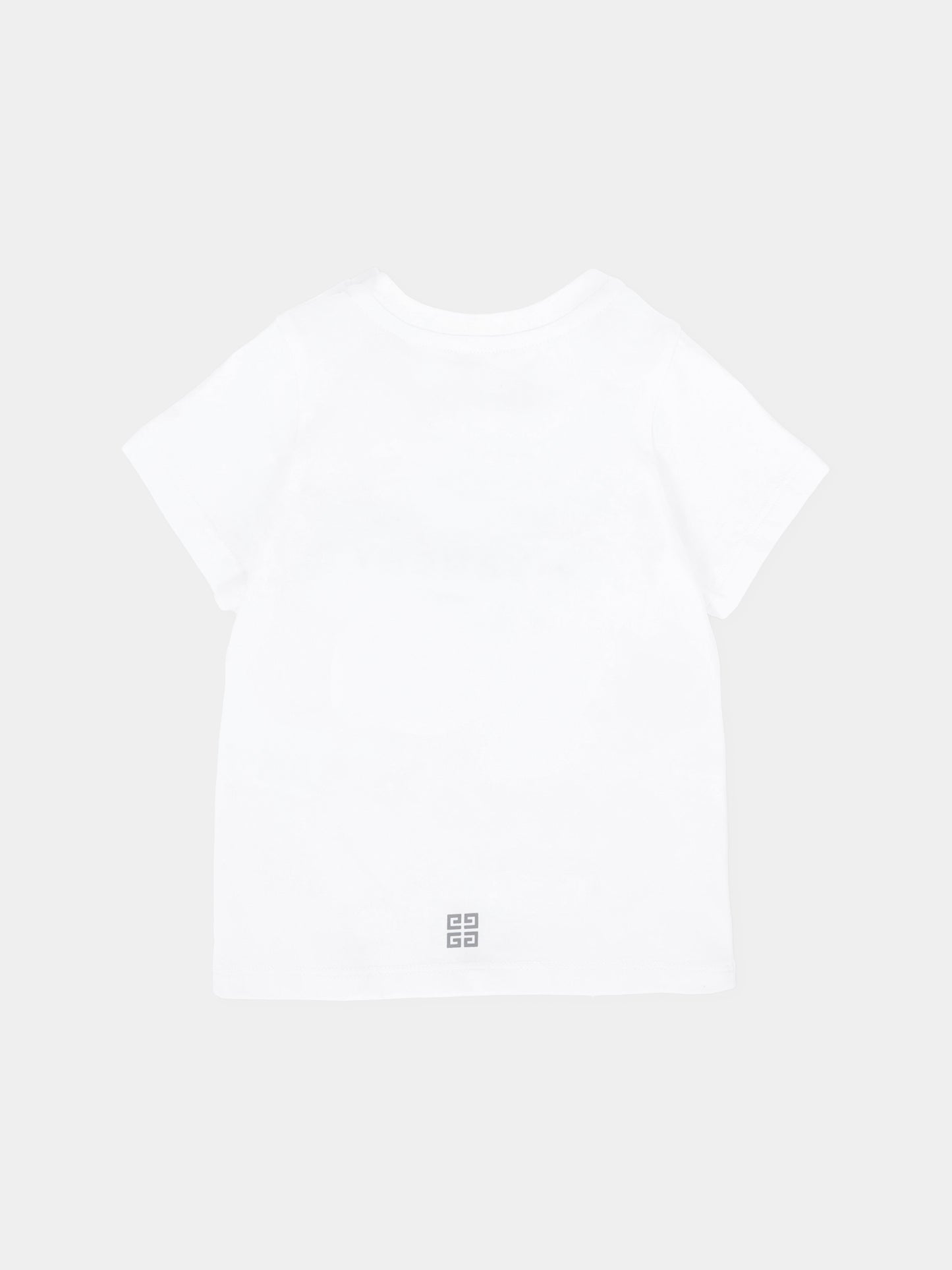 T-shirt bianca per neonati con logo,Givenchy Kids,H30887 10P