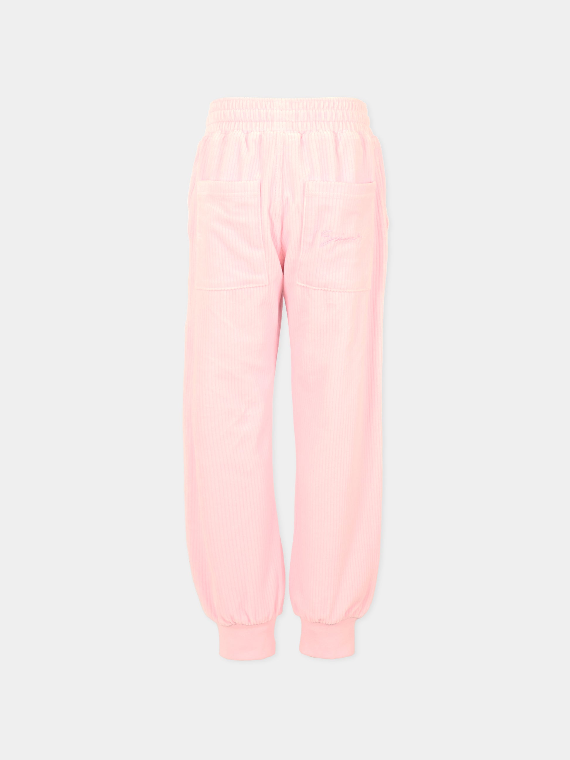 Pantaloni rosa per bambina con logo,Givenchy Kids,H30924 44Z