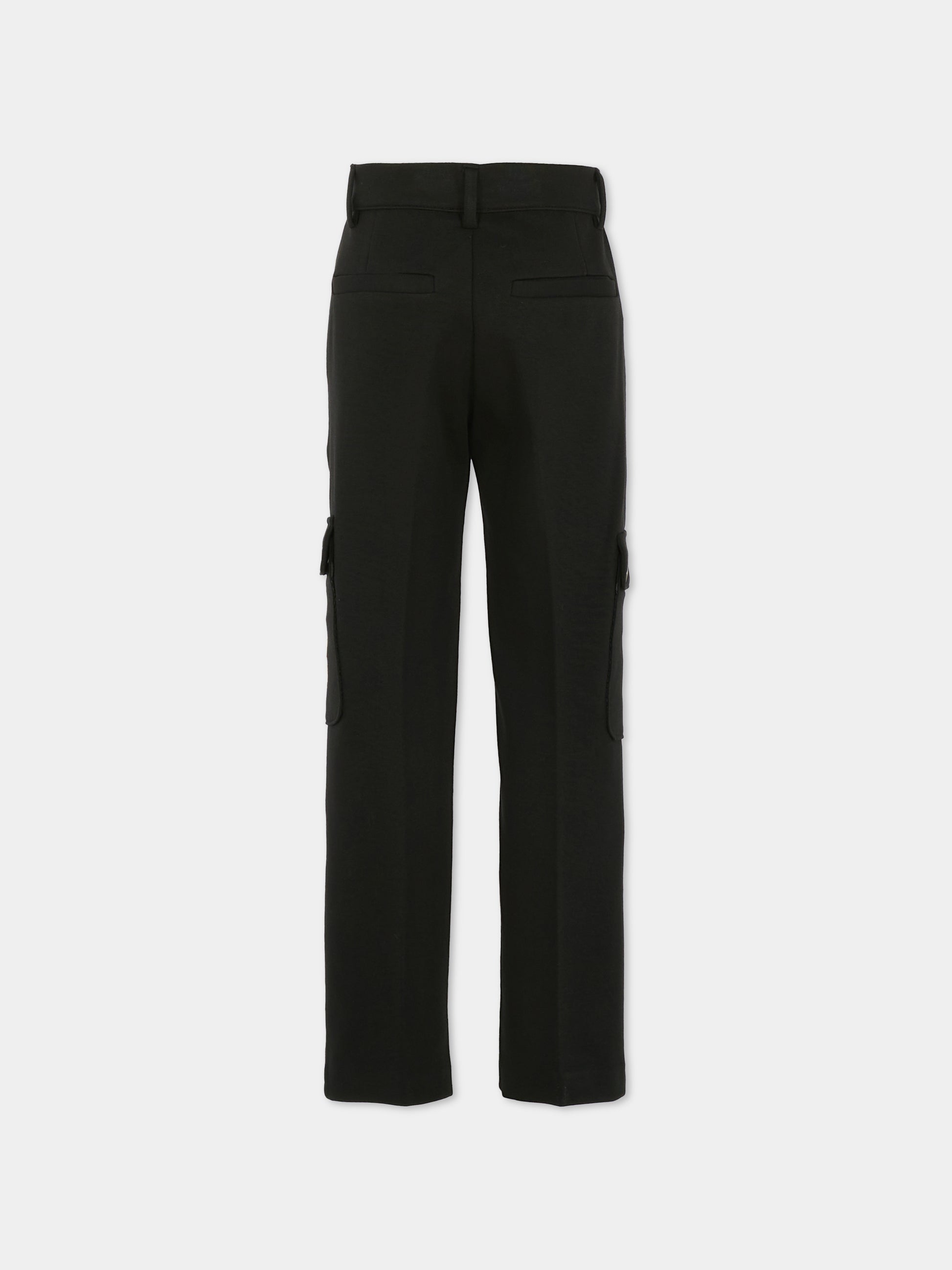 Pantaloni neri per bambino con logo,Givenchy Kids,H30927 09B