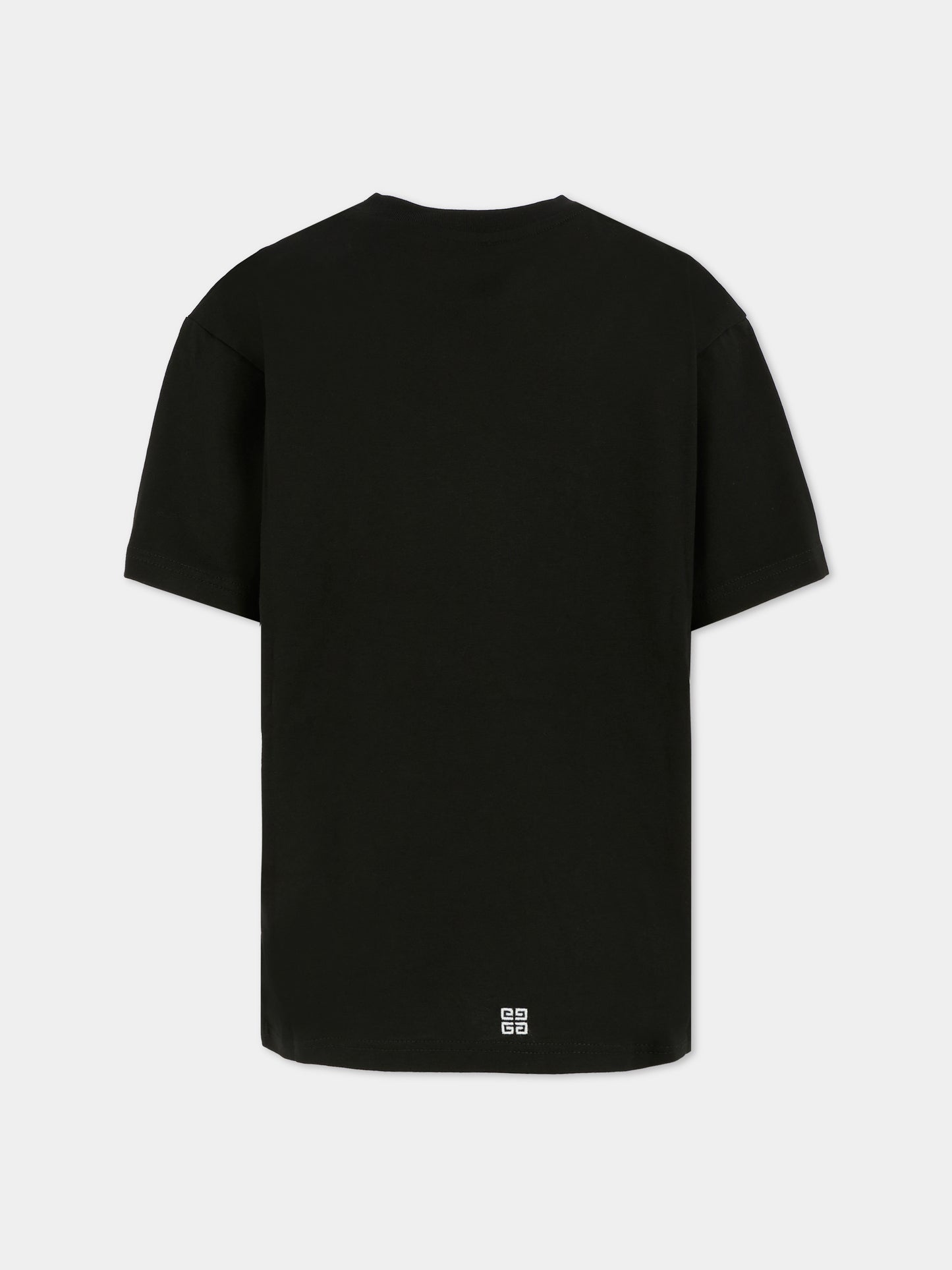 T-shirt nera per bambino con logo,Givenchy Kids,H30951 09B